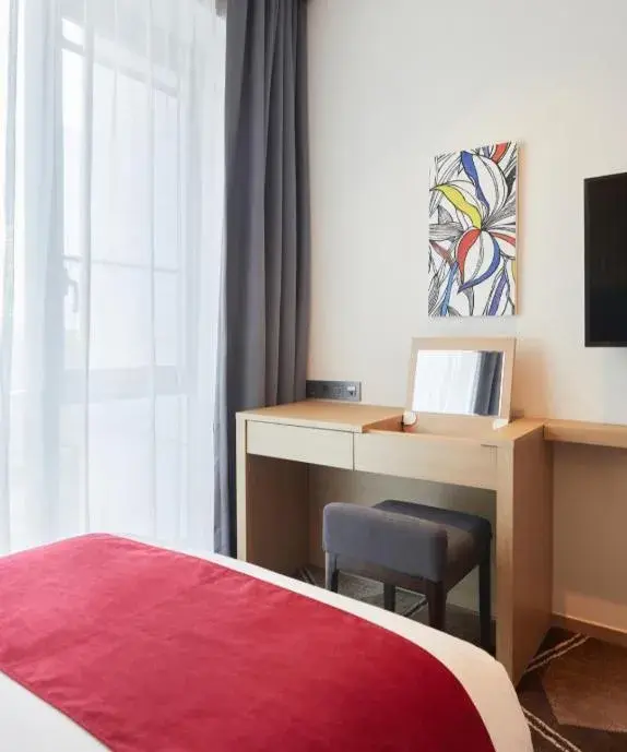 Bed in Staz Hotel Premier Dongtan Bed in Staz Hotel Premier Dongtan