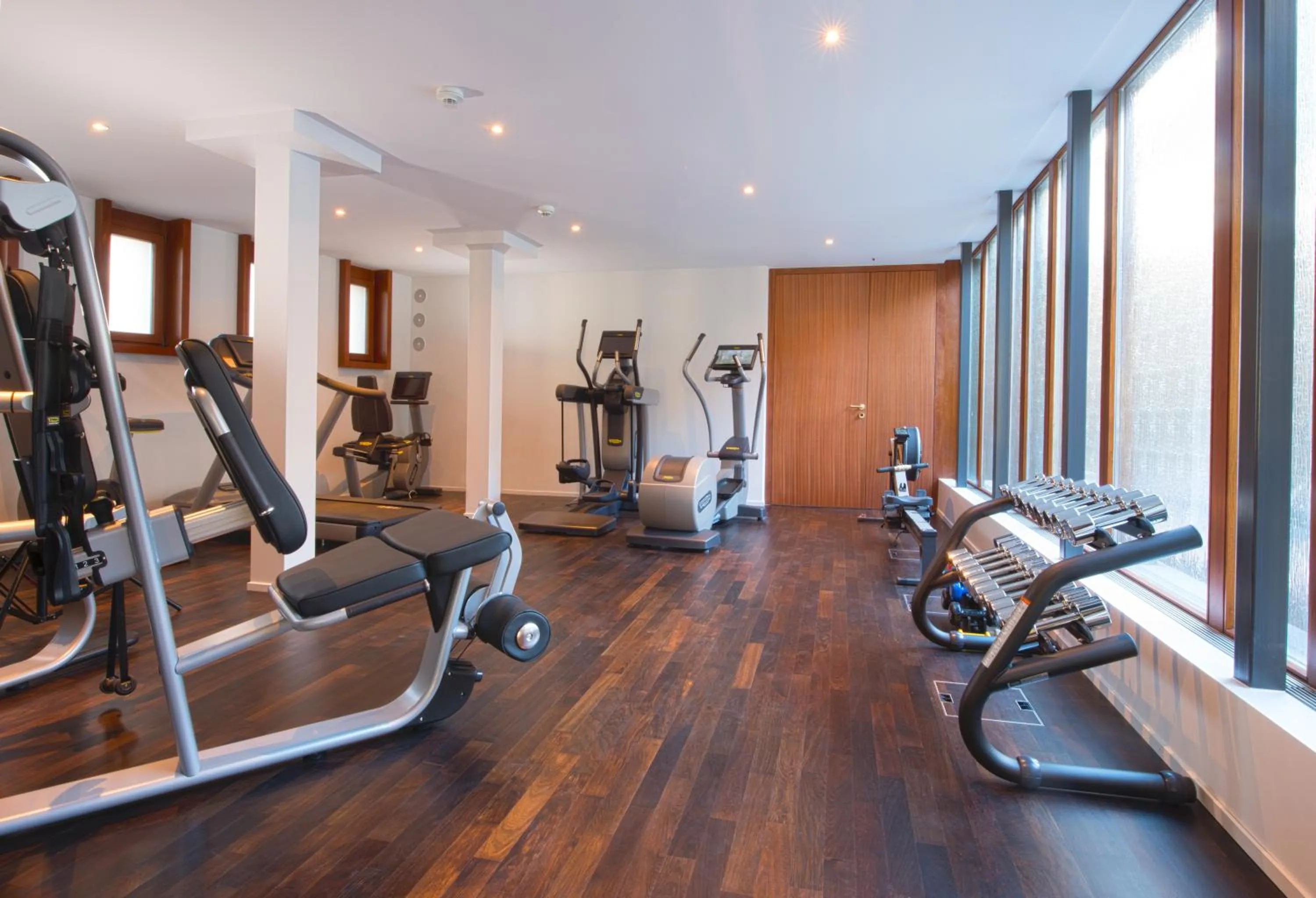Fitness centre/facilities in Hotel Waldhaus Sils
