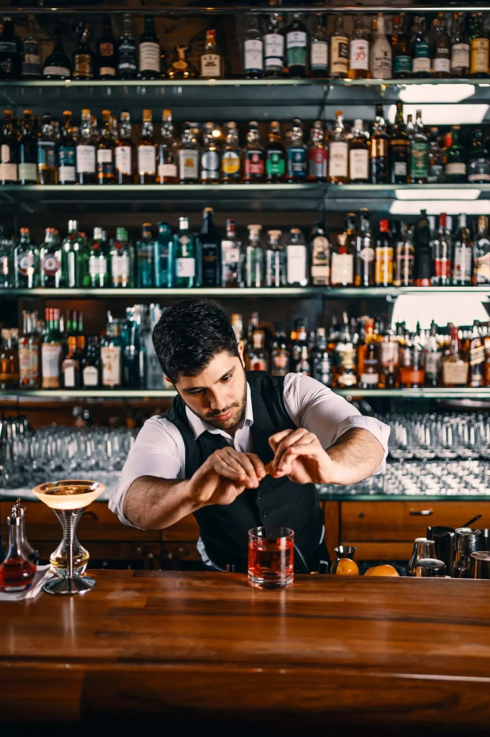 Lounge or bar in Widder Hotel - Zurichs Luxury Hideaway Lounge or bar in Widder Hotel - Zurichs Luxury Hideaway