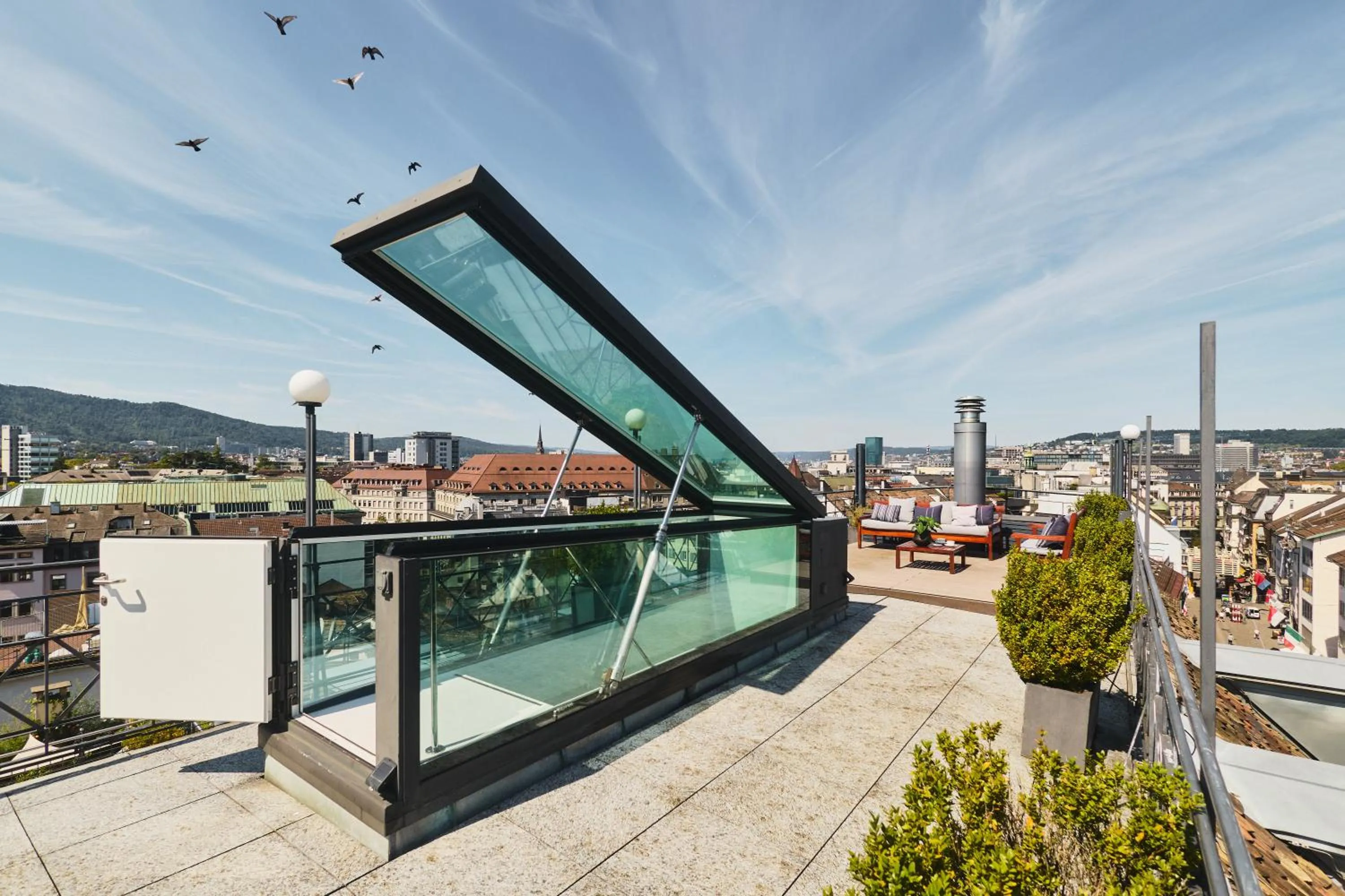Balcony/Terrace in Widder Hotel - Zurichs Luxury Hideaway