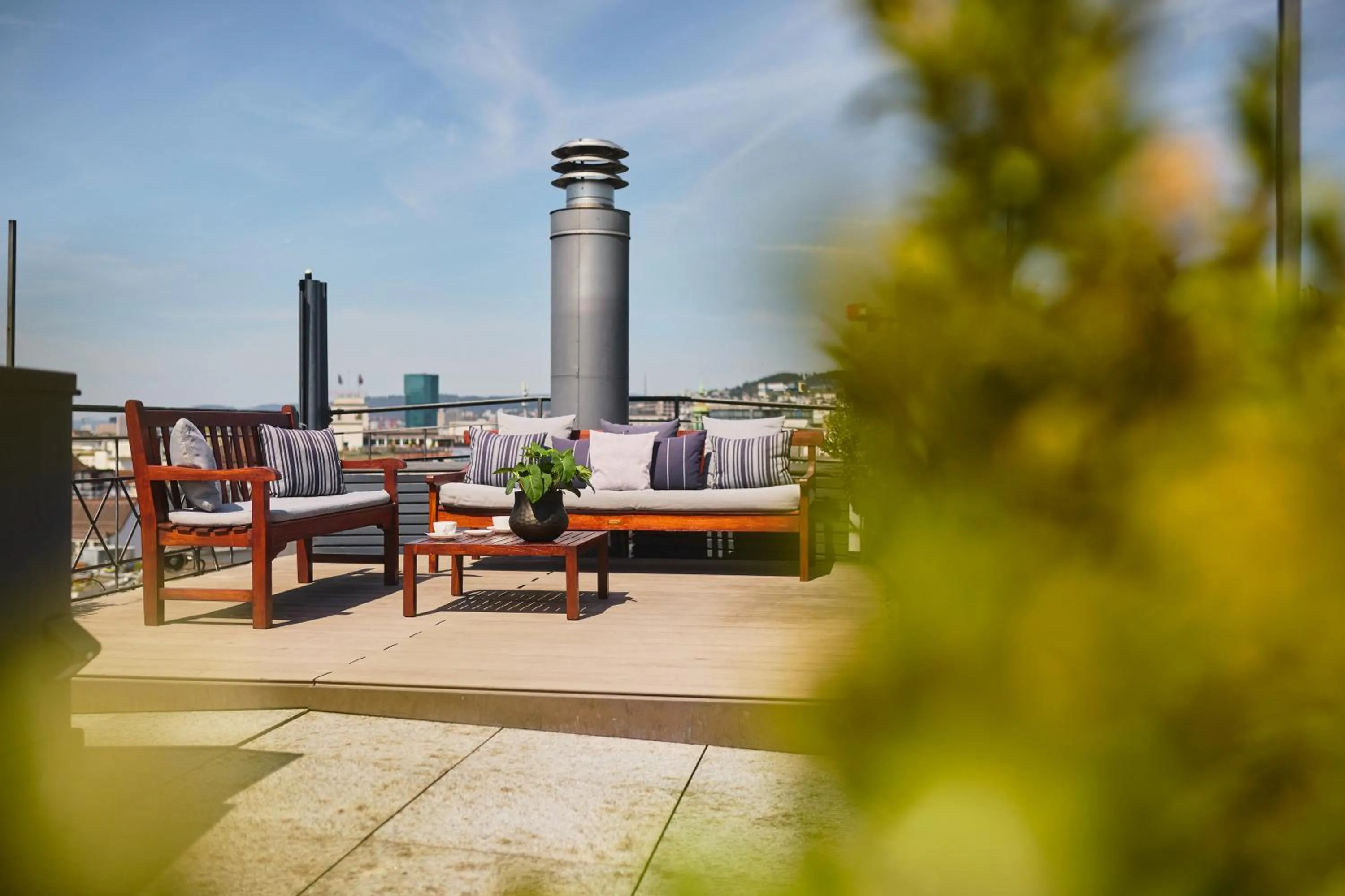 Balcony/Terrace in Widder Hotel - Zurichs Luxury Hideaway