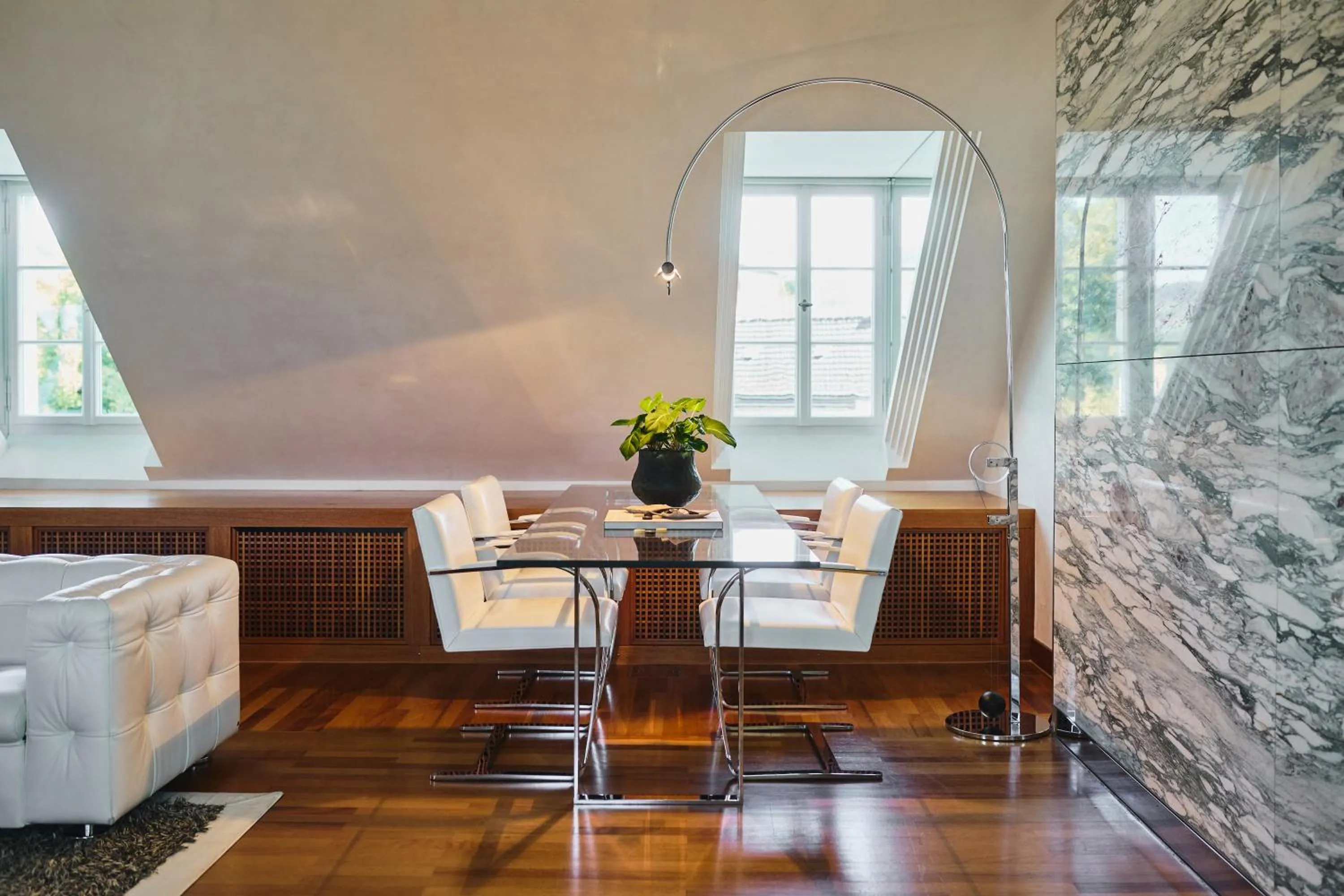 Dining area in Widder Hotel - Zurichs Luxury Hideaway