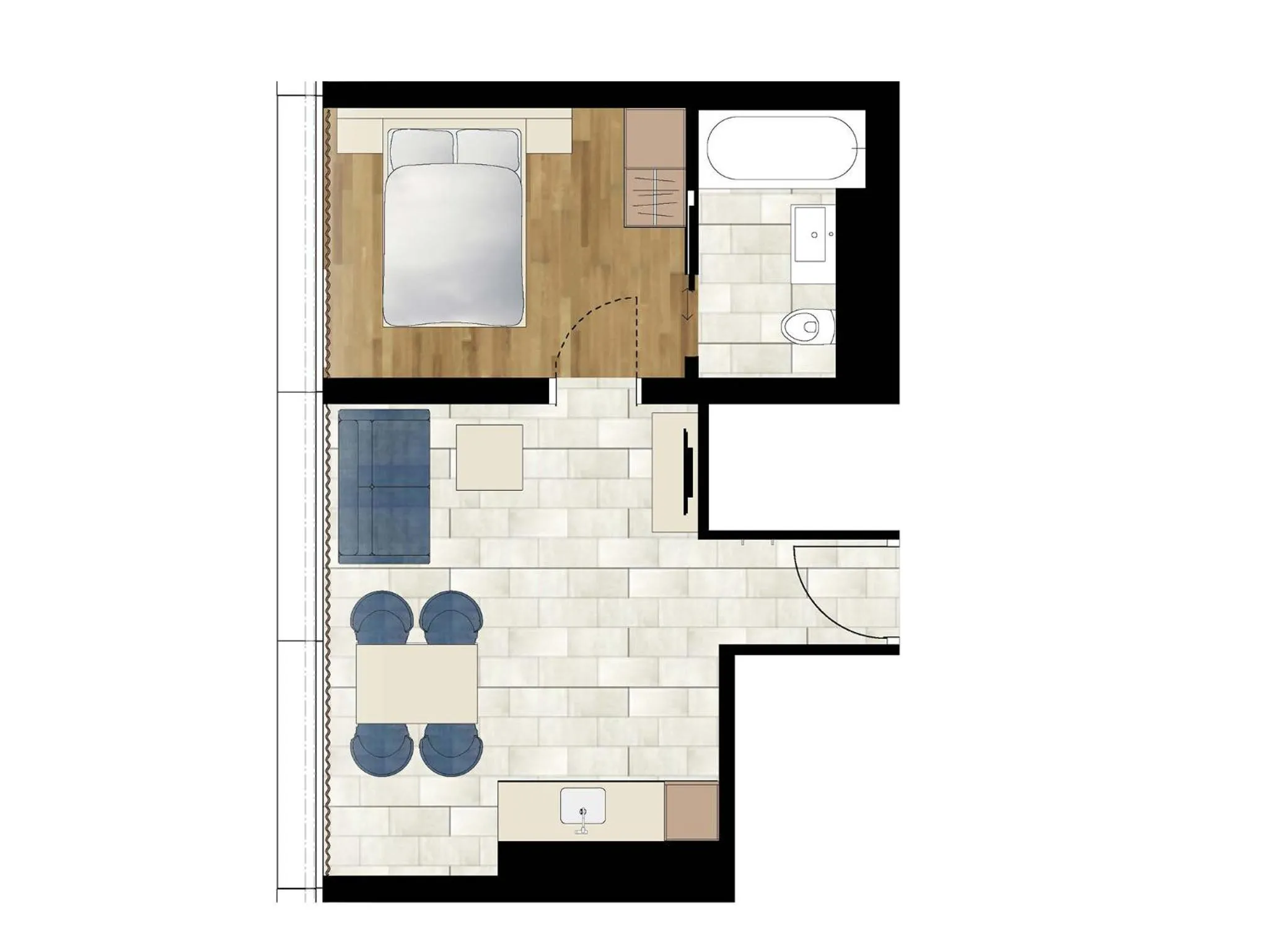 Photo of the whole room in achesa homes