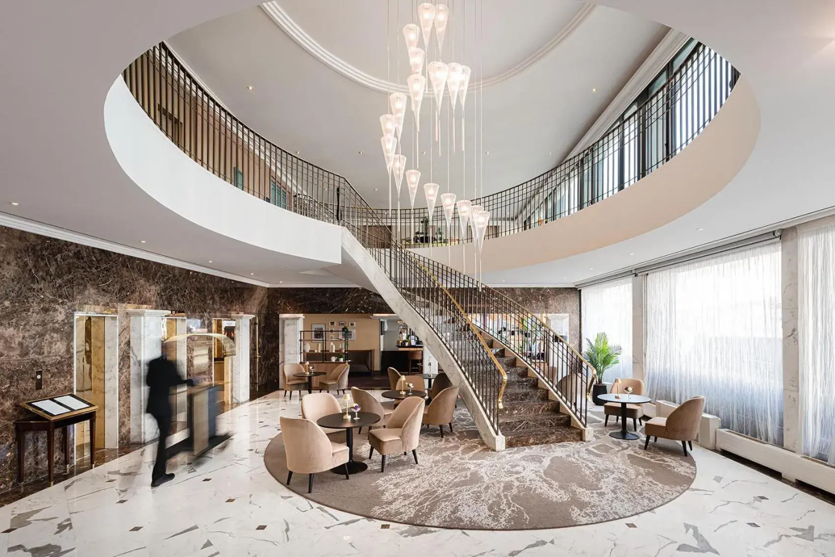 Lobby or reception in Warwick Geneva Lobby or reception in Warwick Geneva