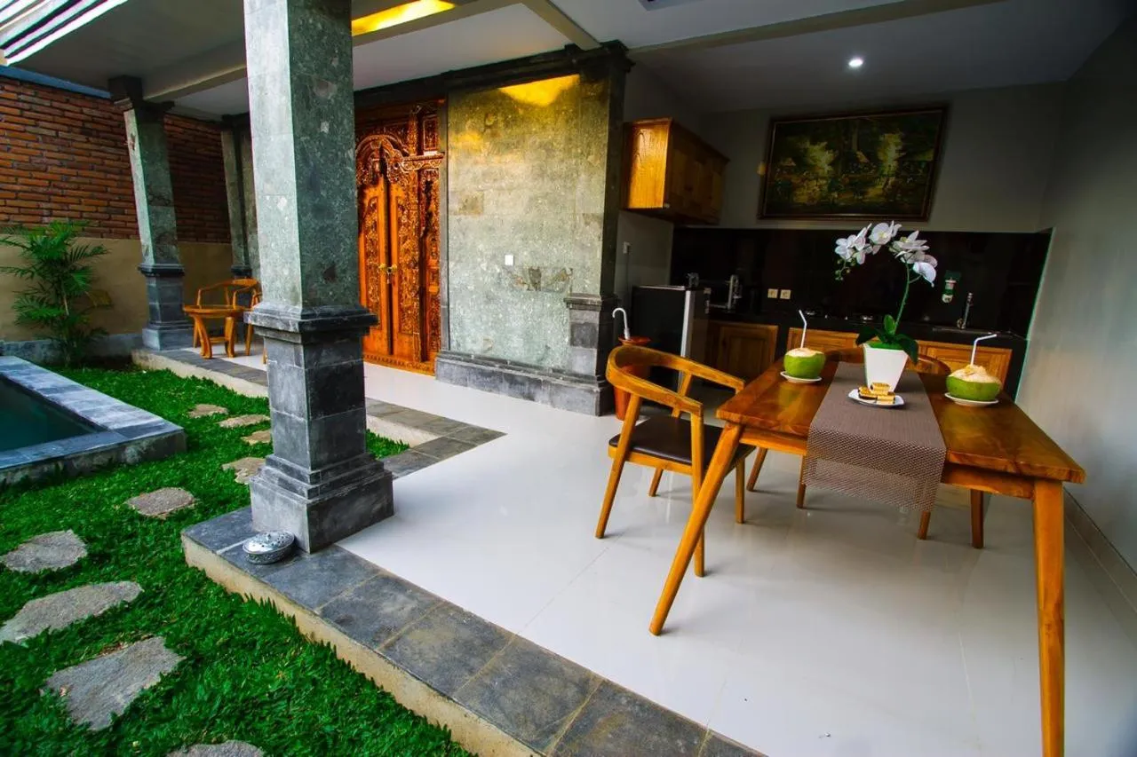 Living room in Ubud Suarga Mesari Private Pool Villa