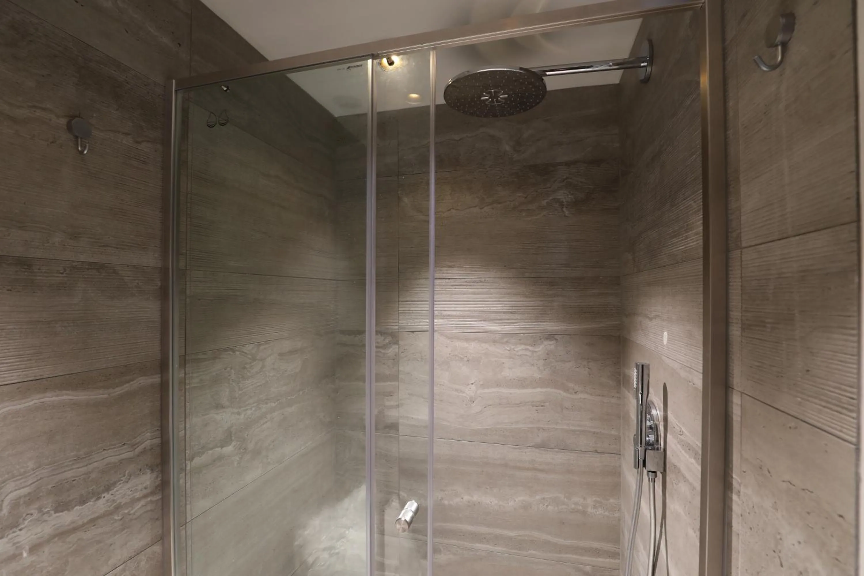 Shower in Valerius Boutique Hotel