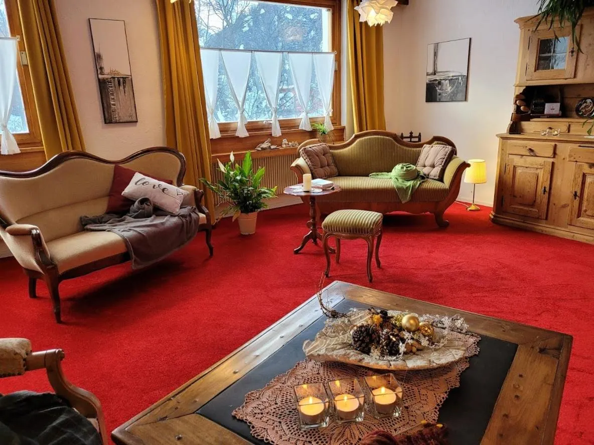 Seating area in B&B Villa Stelvio