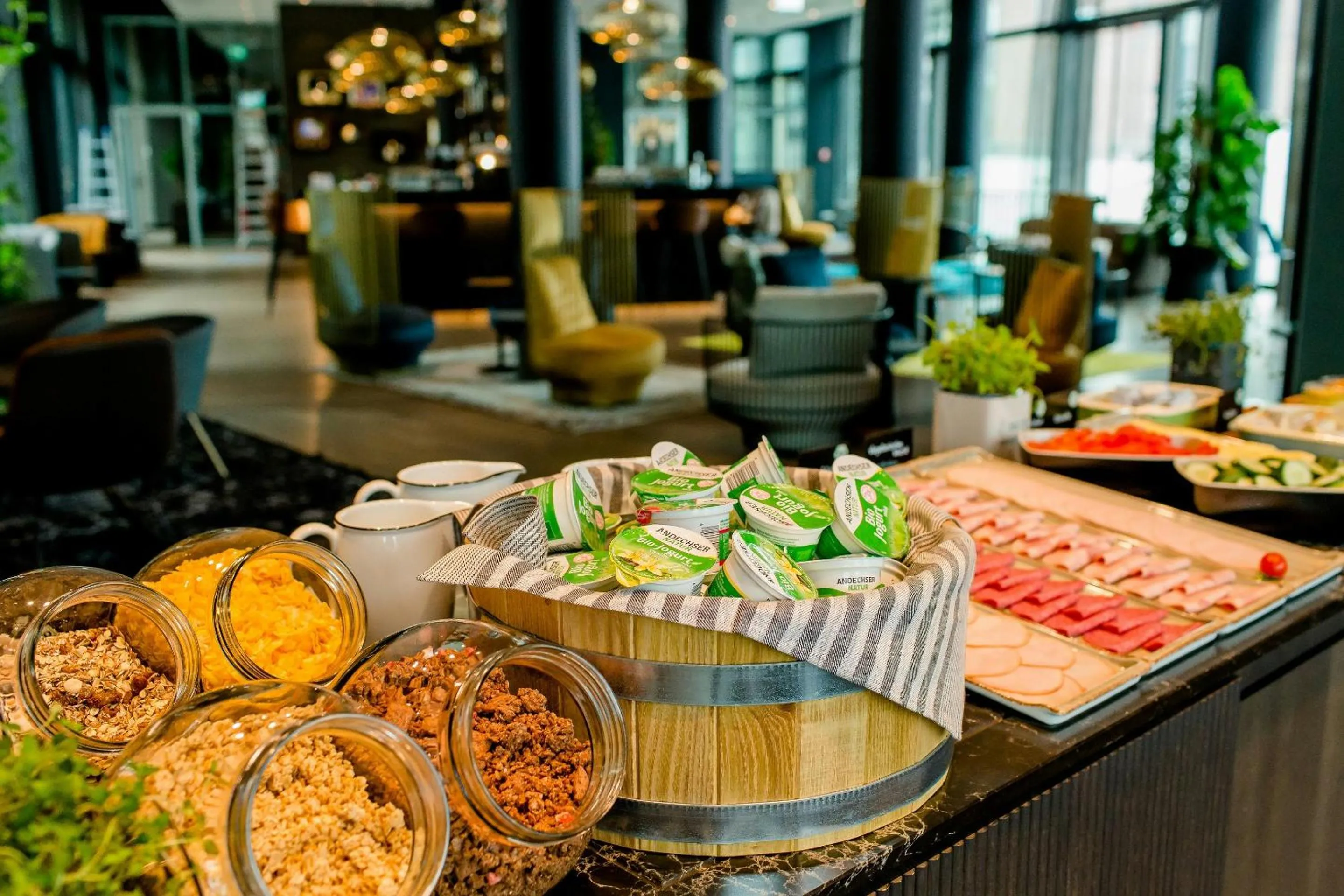 Buffet breakfast in Motel One Köln-Messe