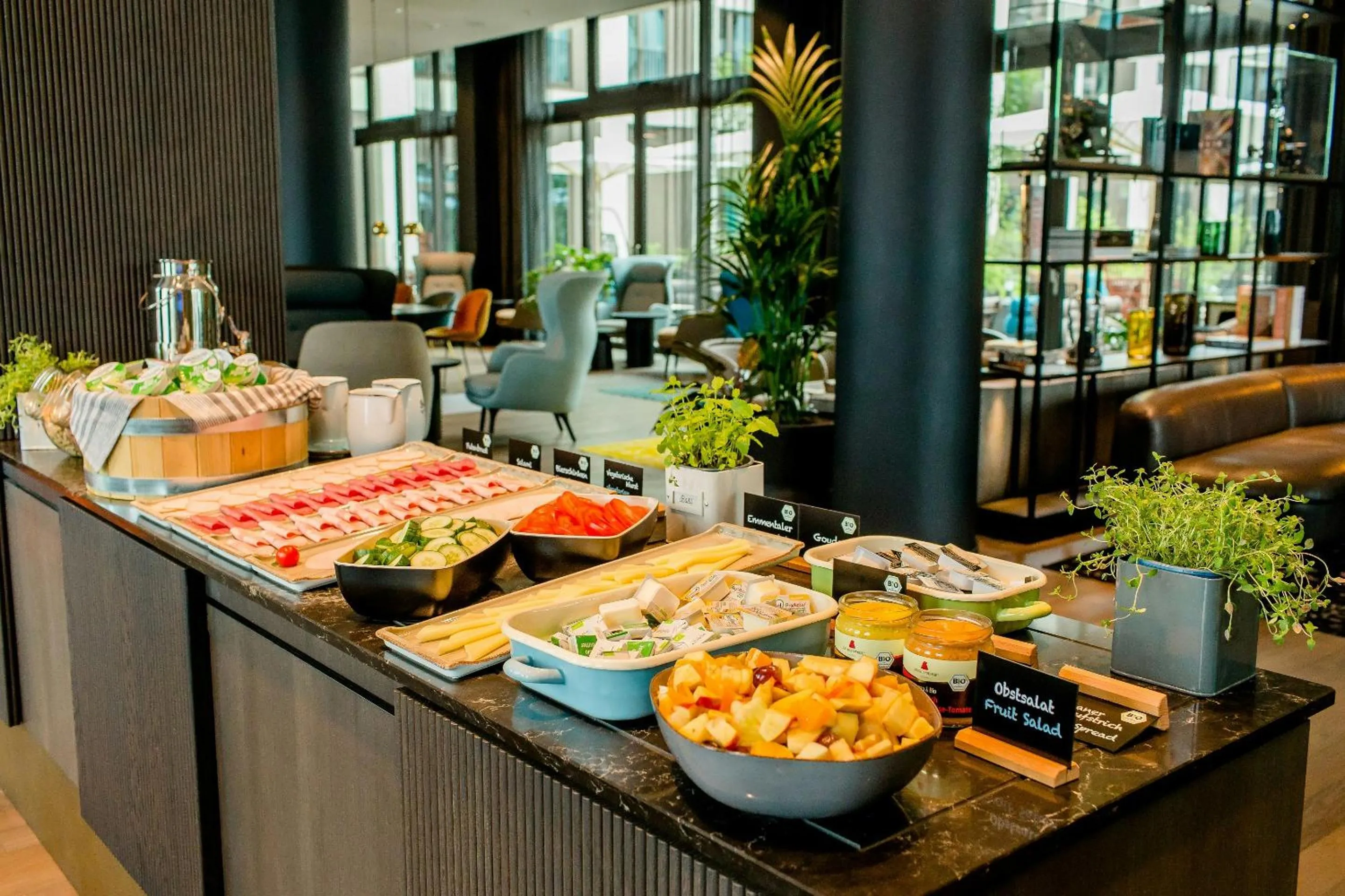 Buffet breakfast in Motel One Köln-Messe