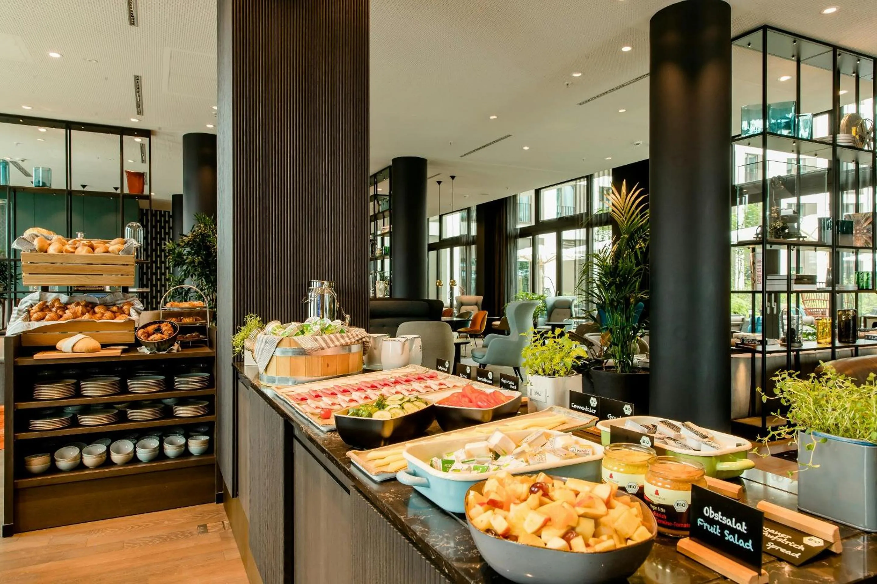 Buffet breakfast in Motel One Köln-Messe