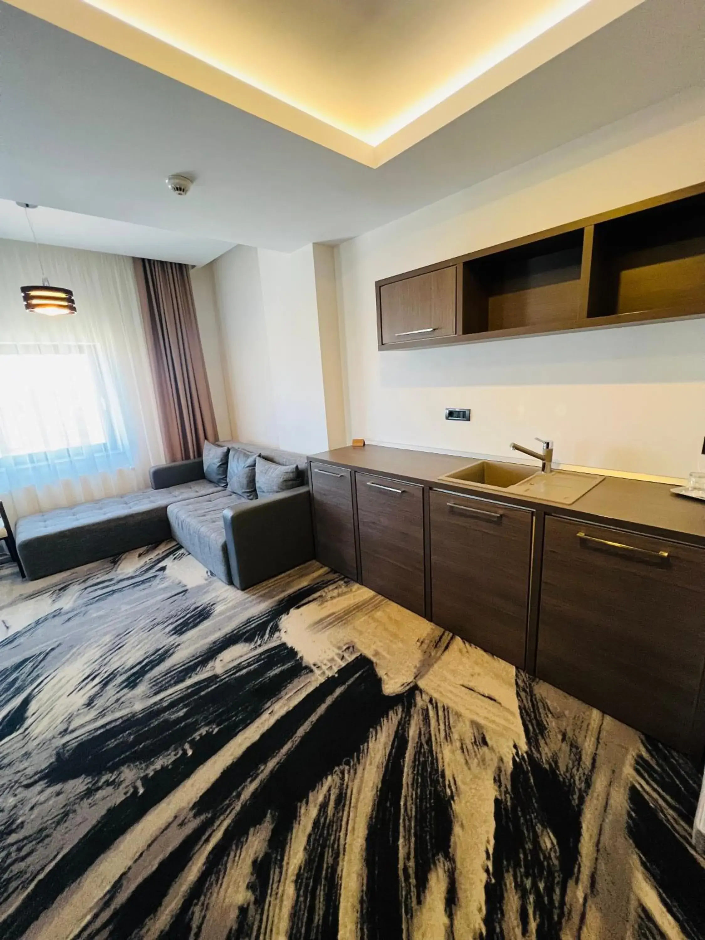 Living room, Bed in Hotel Scapino Living room, Bed in Hotel Scapino