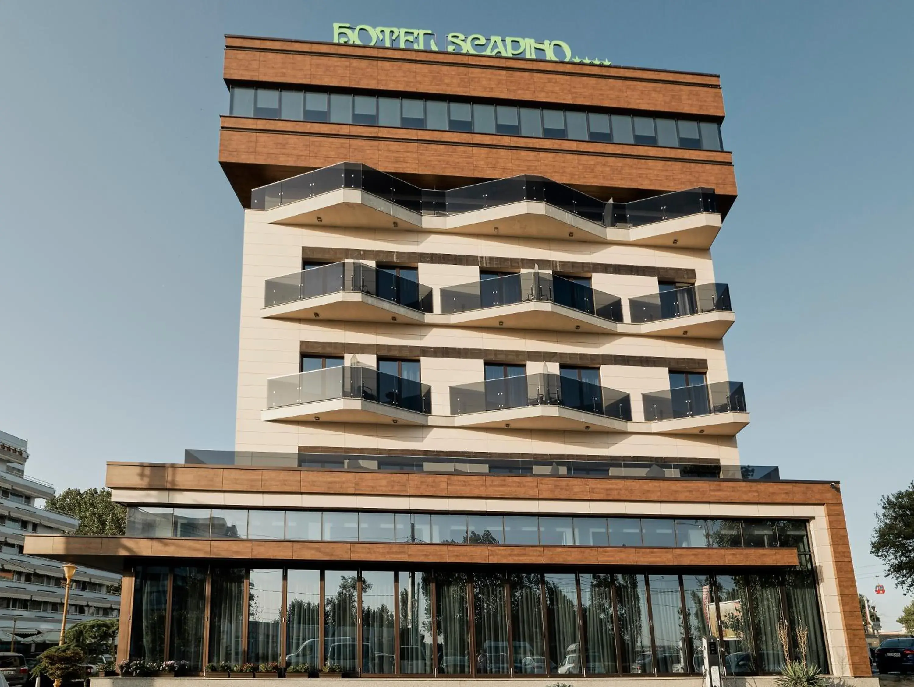 Property building in Hotel Scapino Property building in Hotel Scapino