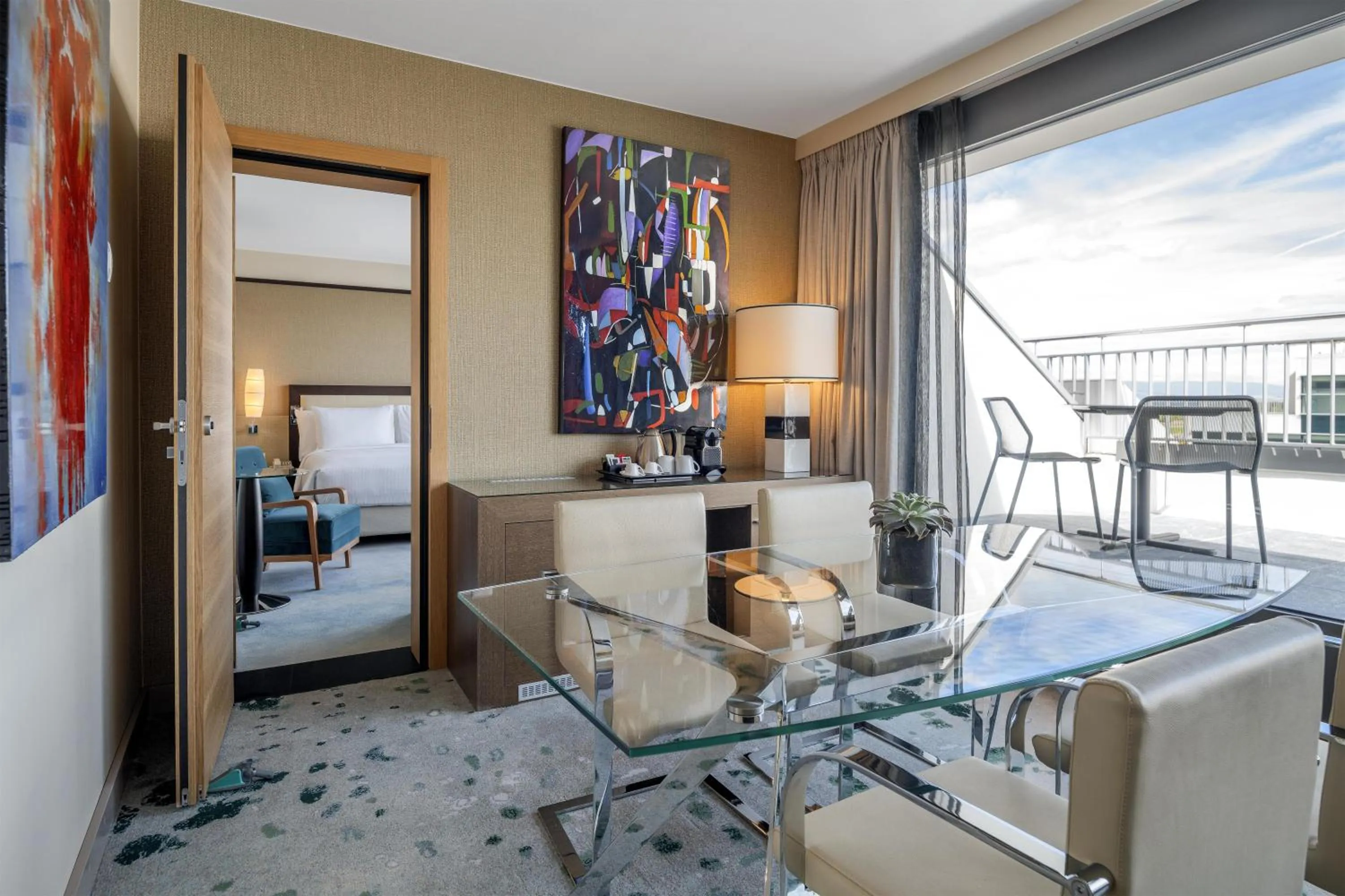 View (from property/room) in Hilton Geneva Hotel and Conference Centre