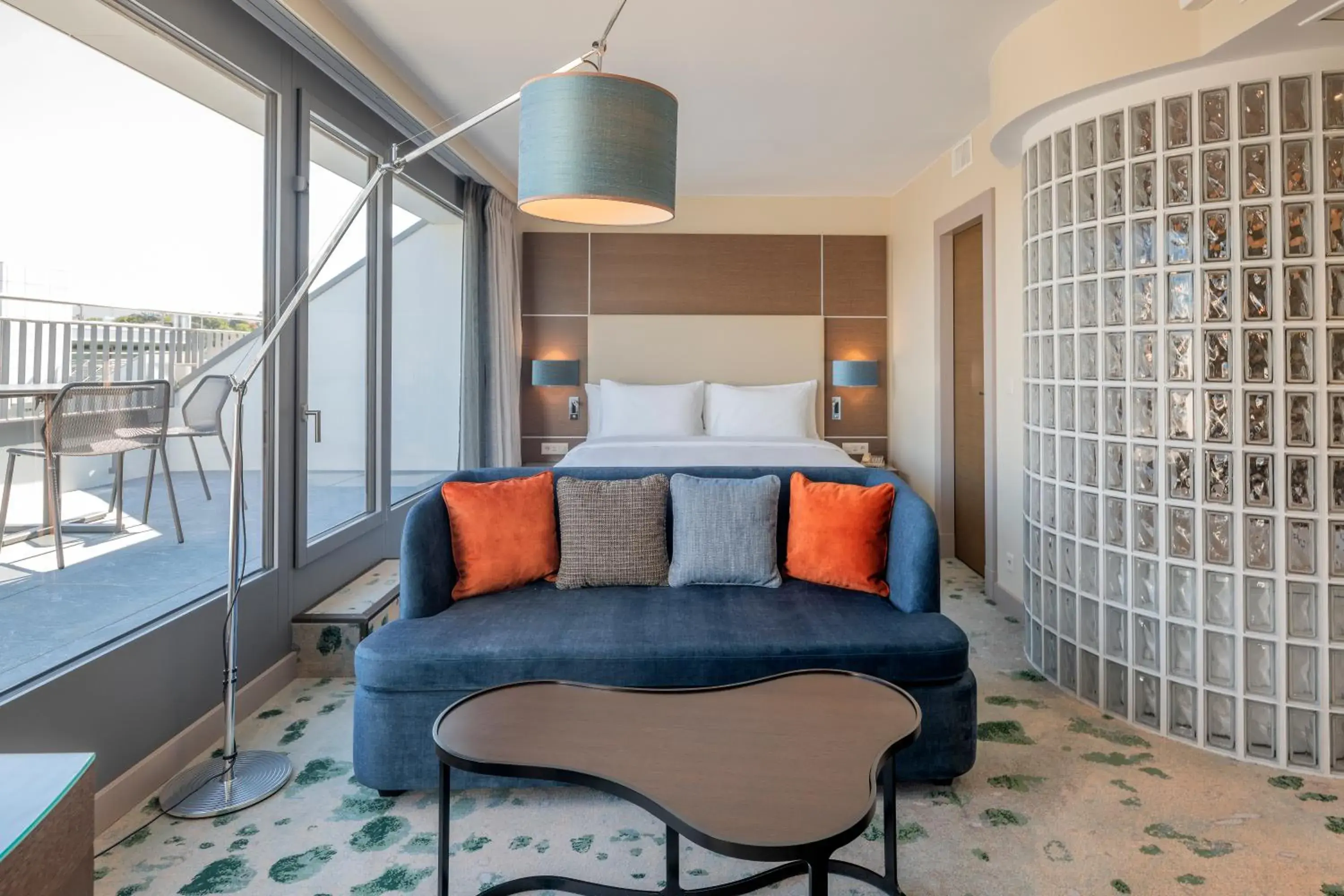 Bedroom in Hilton Geneva Hotel and Conference Centre Bedroom in Hilton Geneva Hotel and Conference Centre