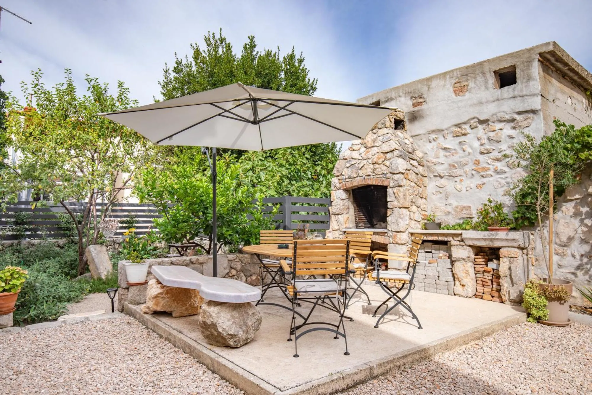 BBQ facilities in Apartman Otto