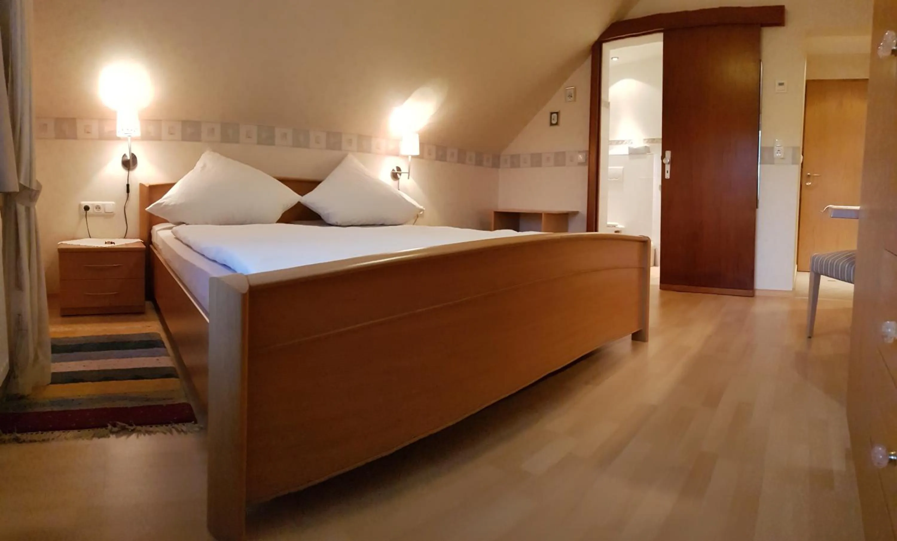 Seating area, Bed in Gasthof & Pension Erlengrund