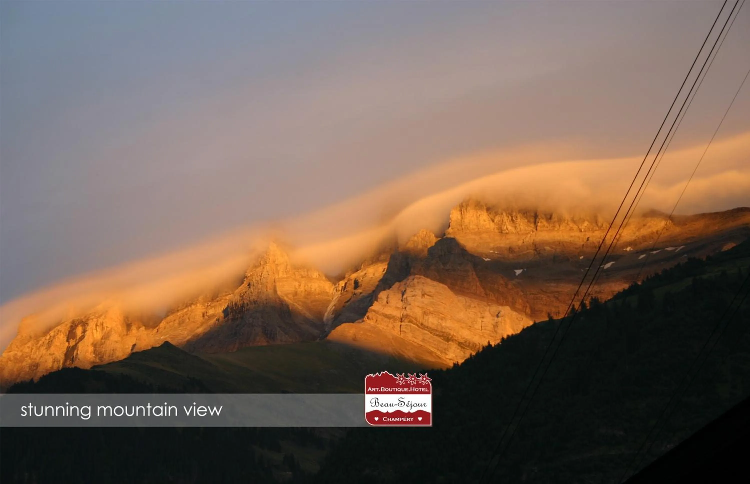 Mountain view in Boutique Hotel Beau-Séjour & Spa Superior