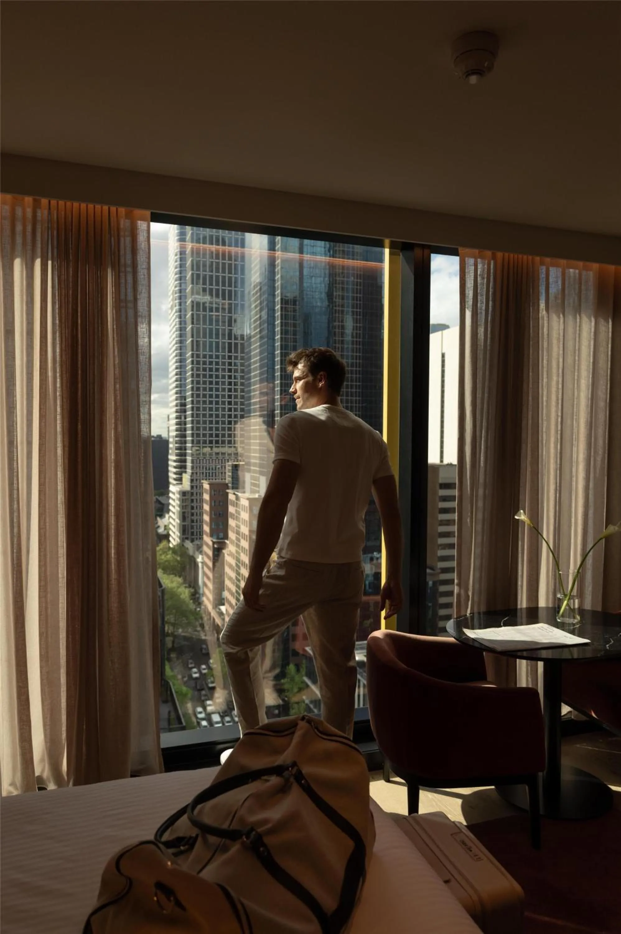 Bedroom, Bed in Quincy Hotel Melbourne