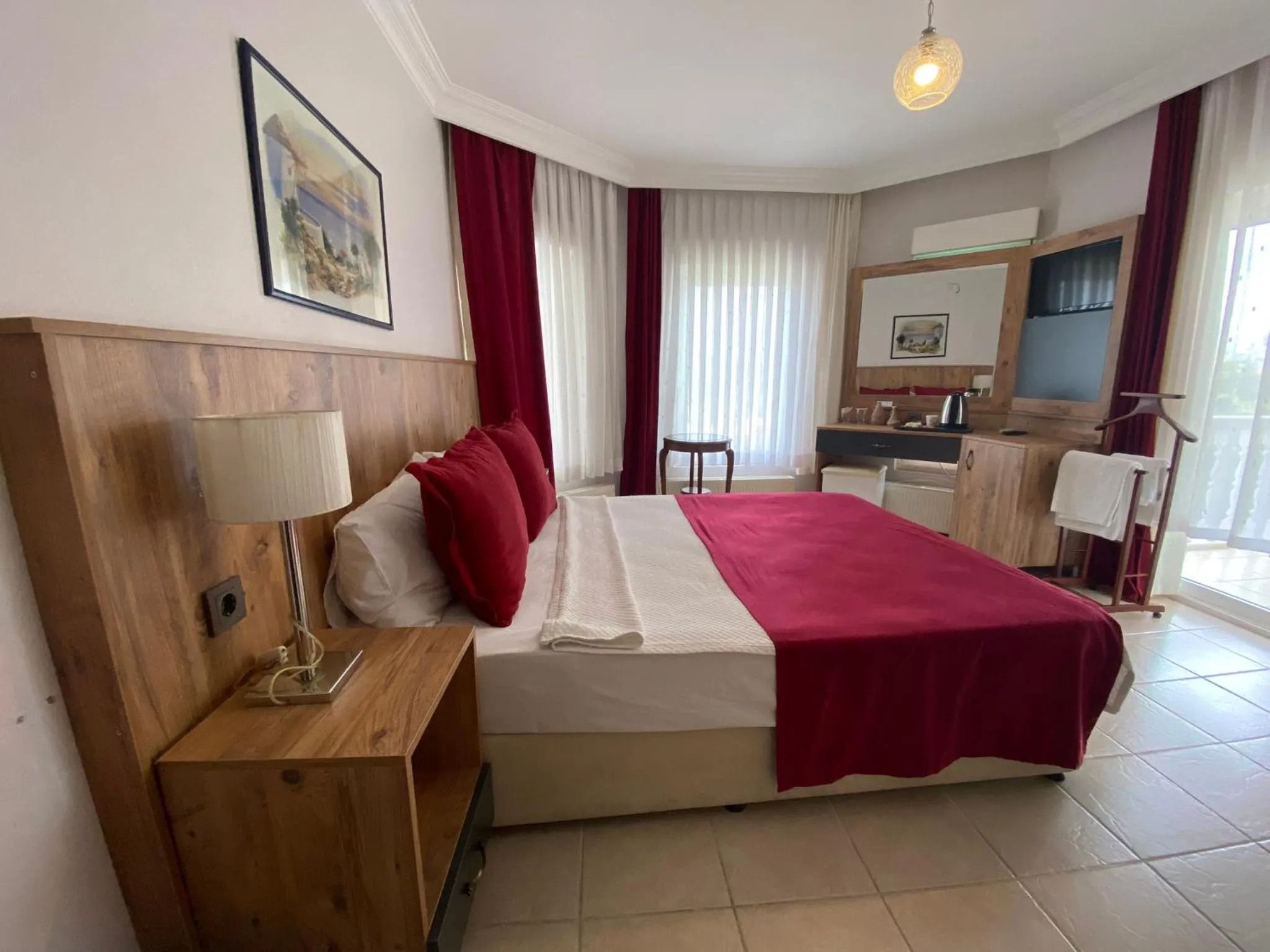 Bed in Cunda Aşiyan Otel