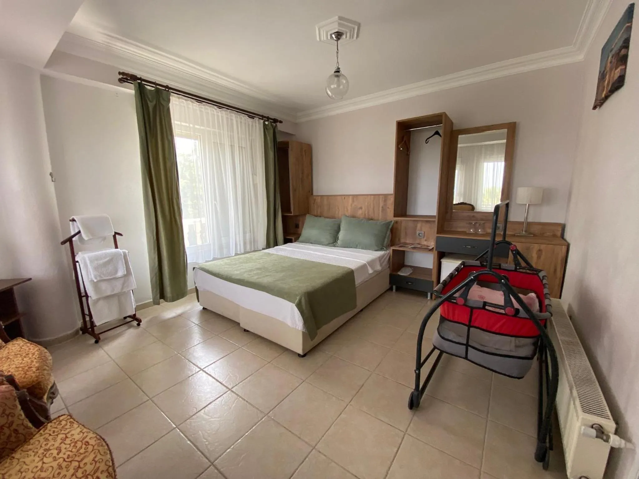 Bed in Cunda Aşiyan Otel