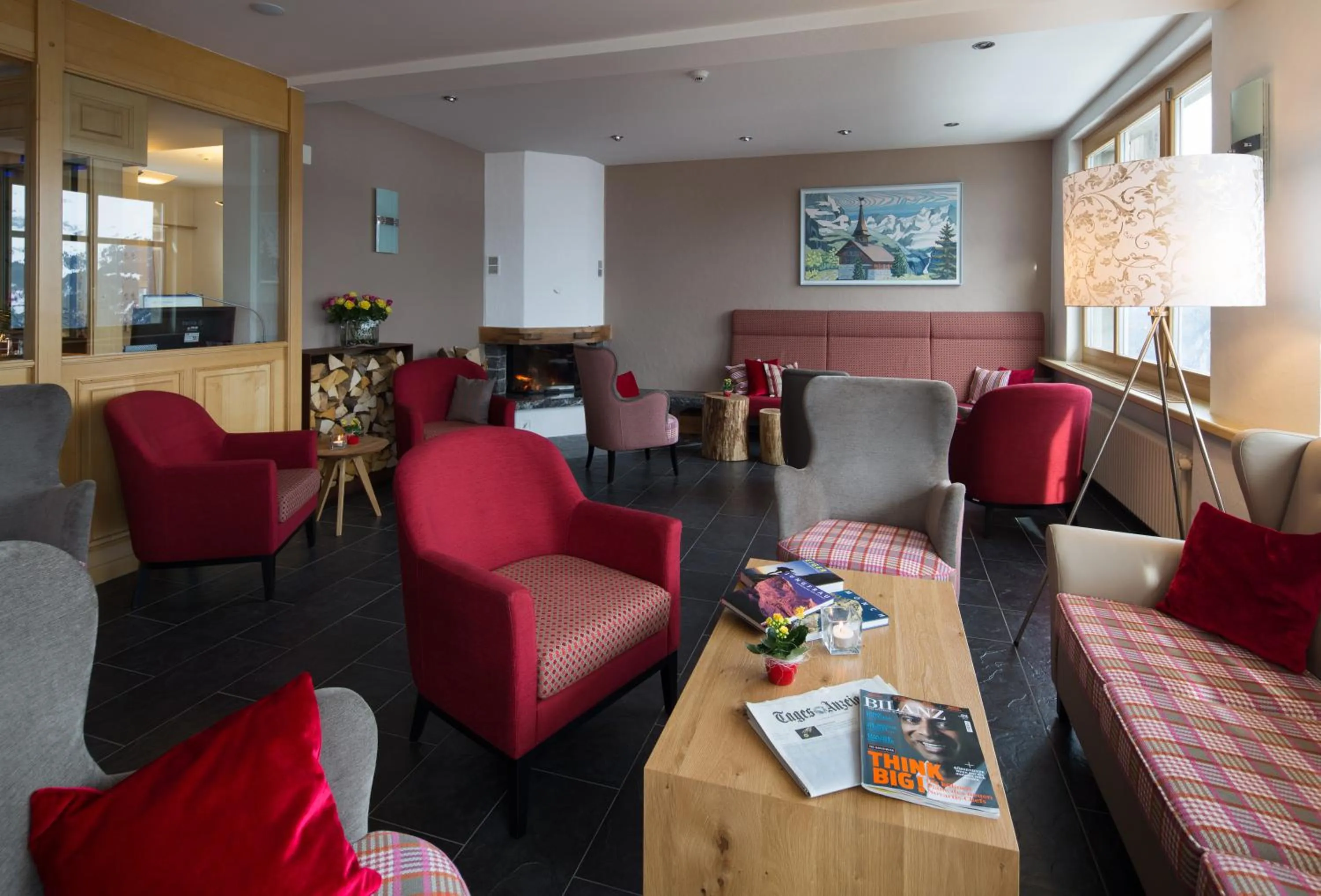 Lobby or reception in Hotel Edelweiss Superior