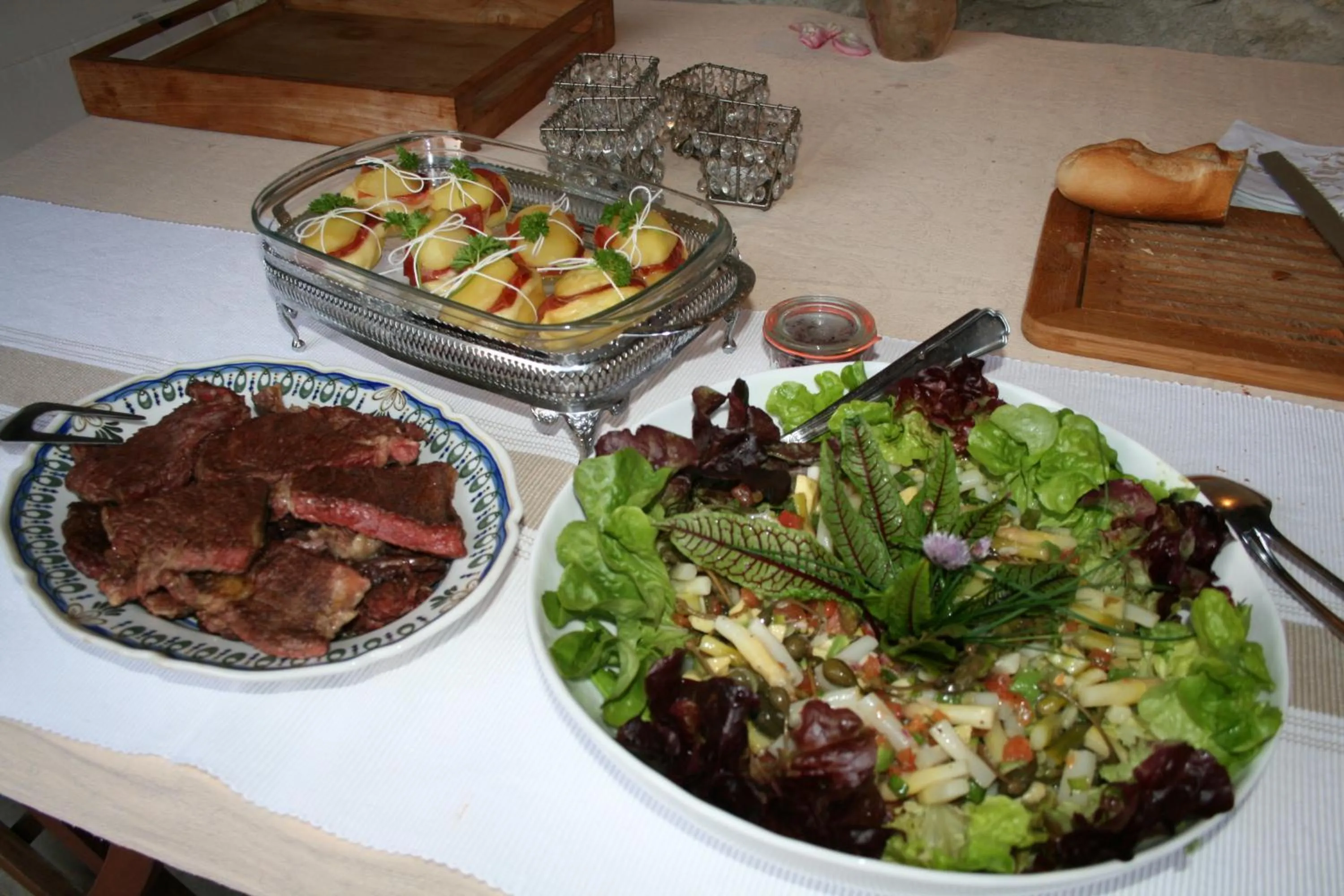 Dinner in Chambres Rozies Dunes