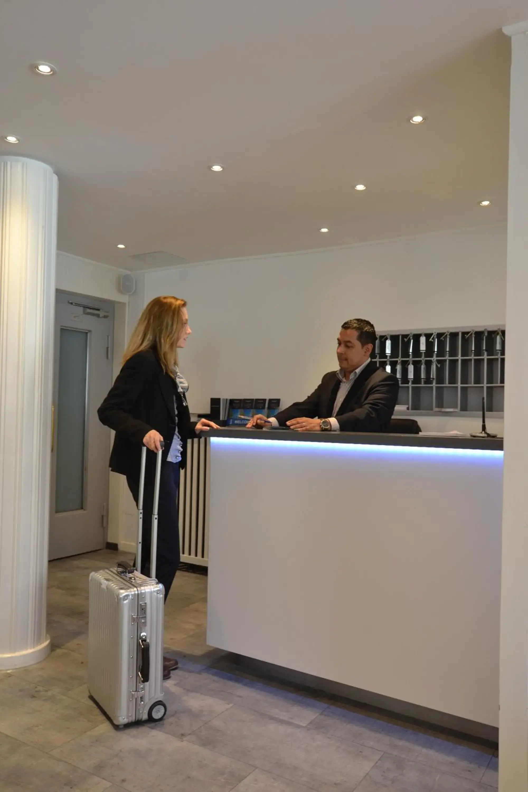 Lobby or reception in Hotel St. Gervais Lobby or reception in Hotel St. Gervais