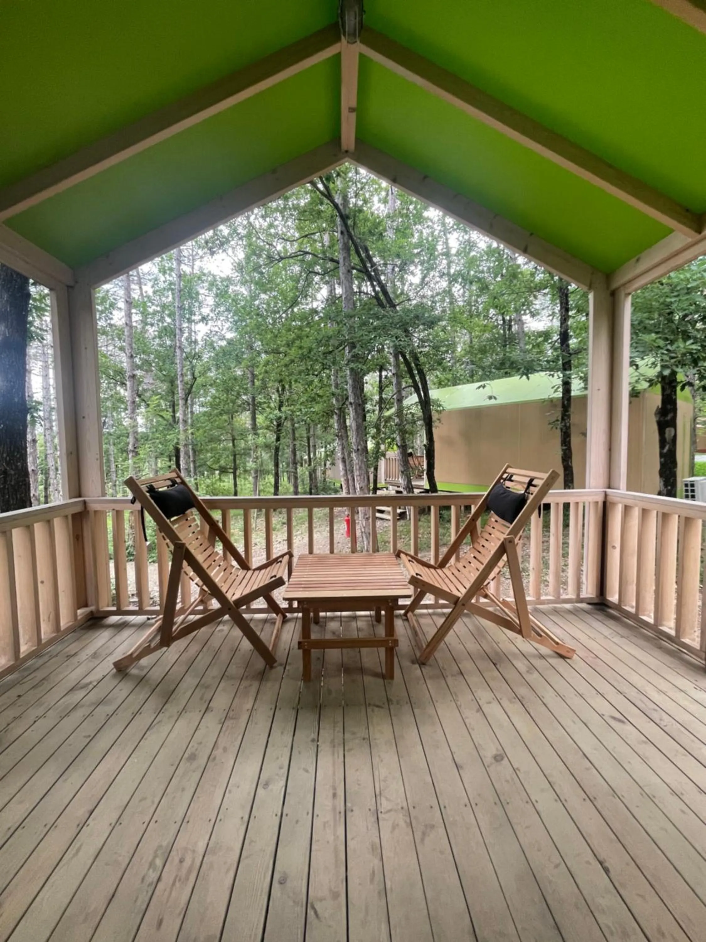 Patio in LONGOSPHERE GLAMPING