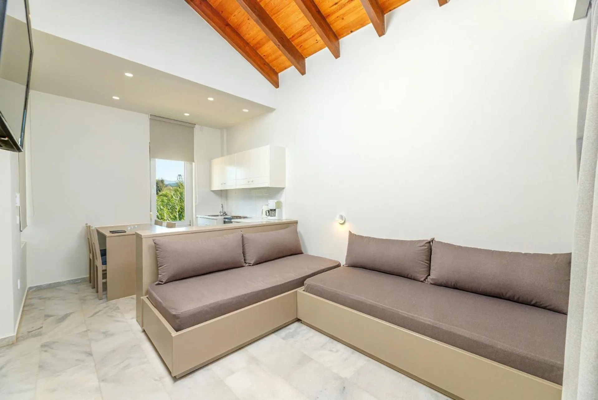 Seating area in Kostakis Beach