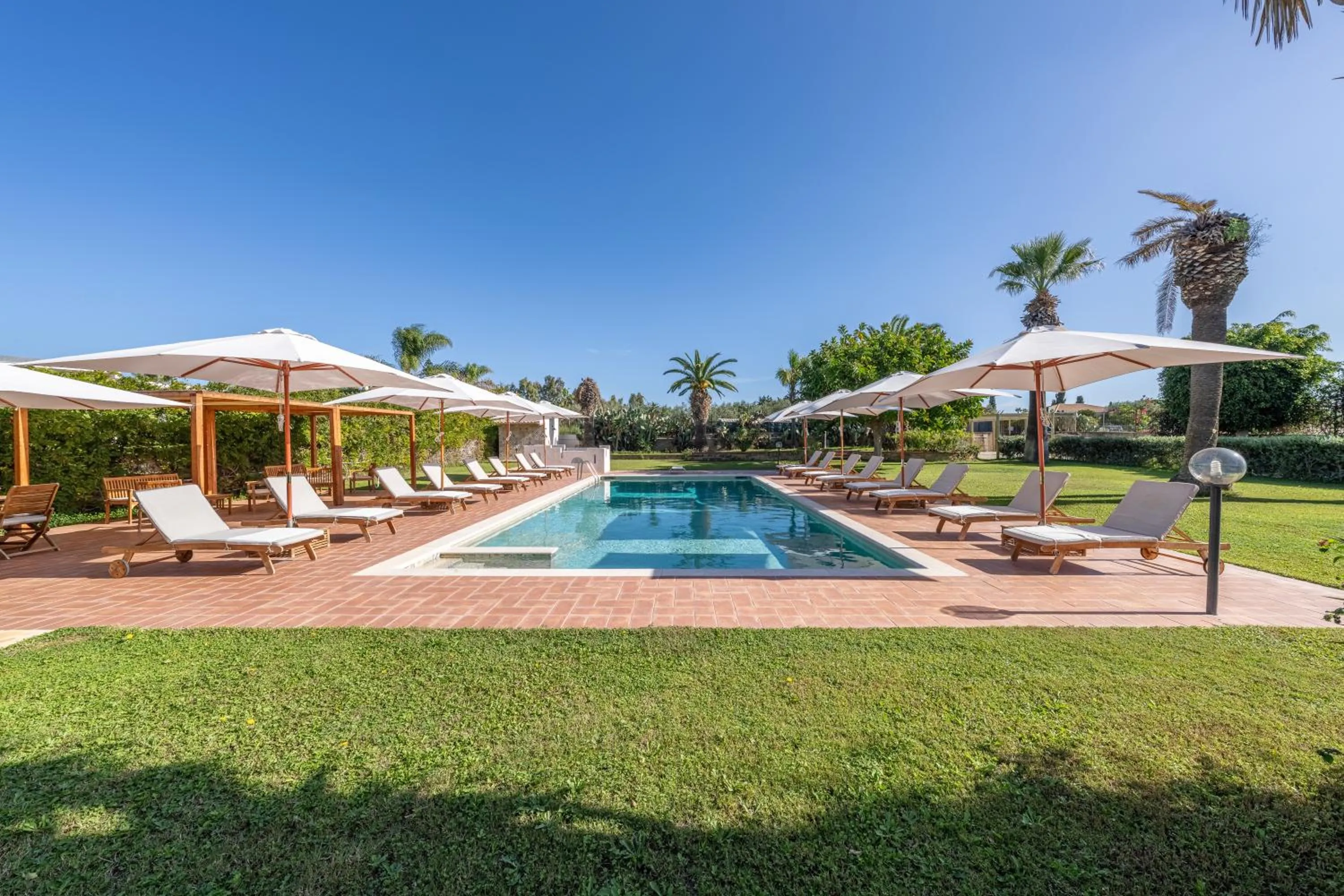 Pool view in Villa Carlotta Resort