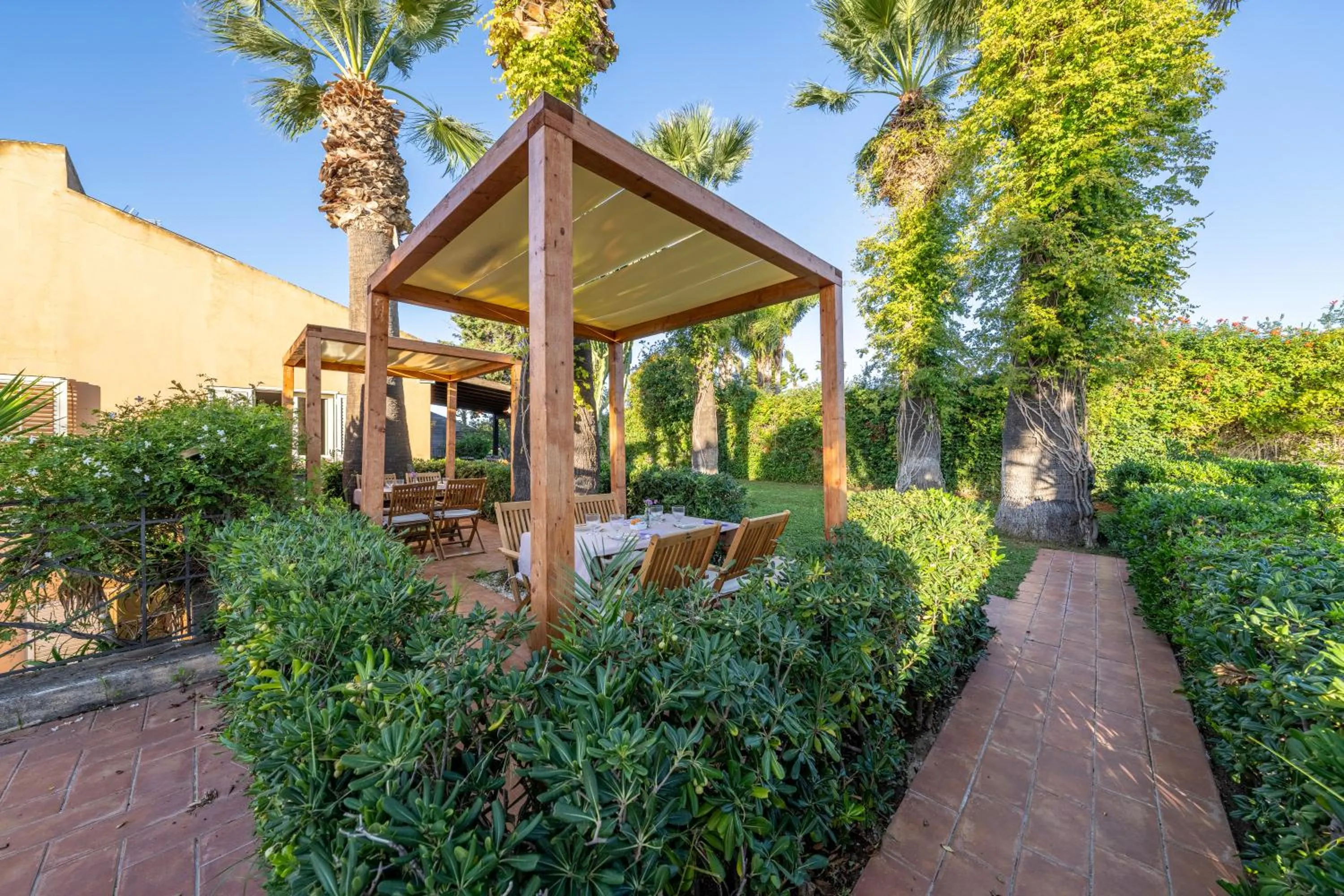 Patio in Villa Carlotta Resort