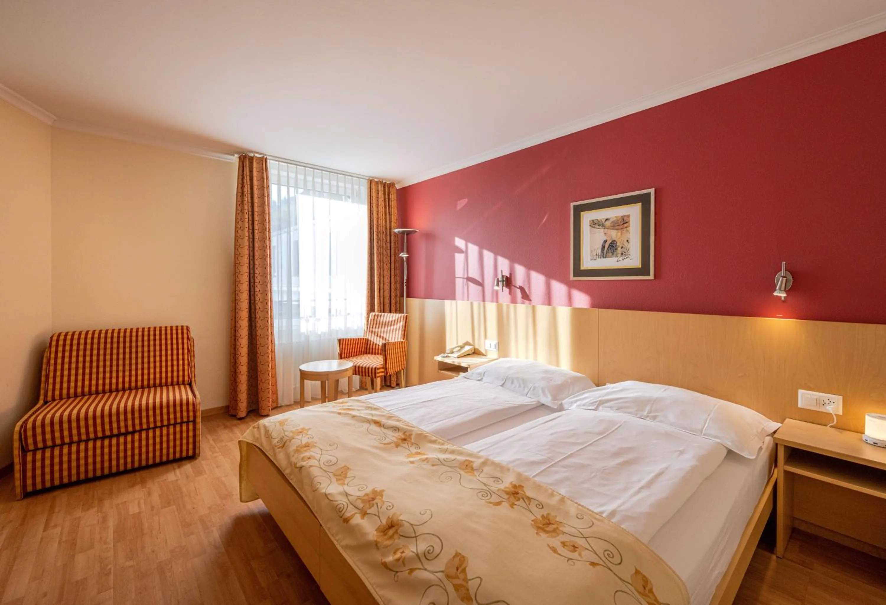 Living room, Bed in Ambassador Self Check-in Hotel