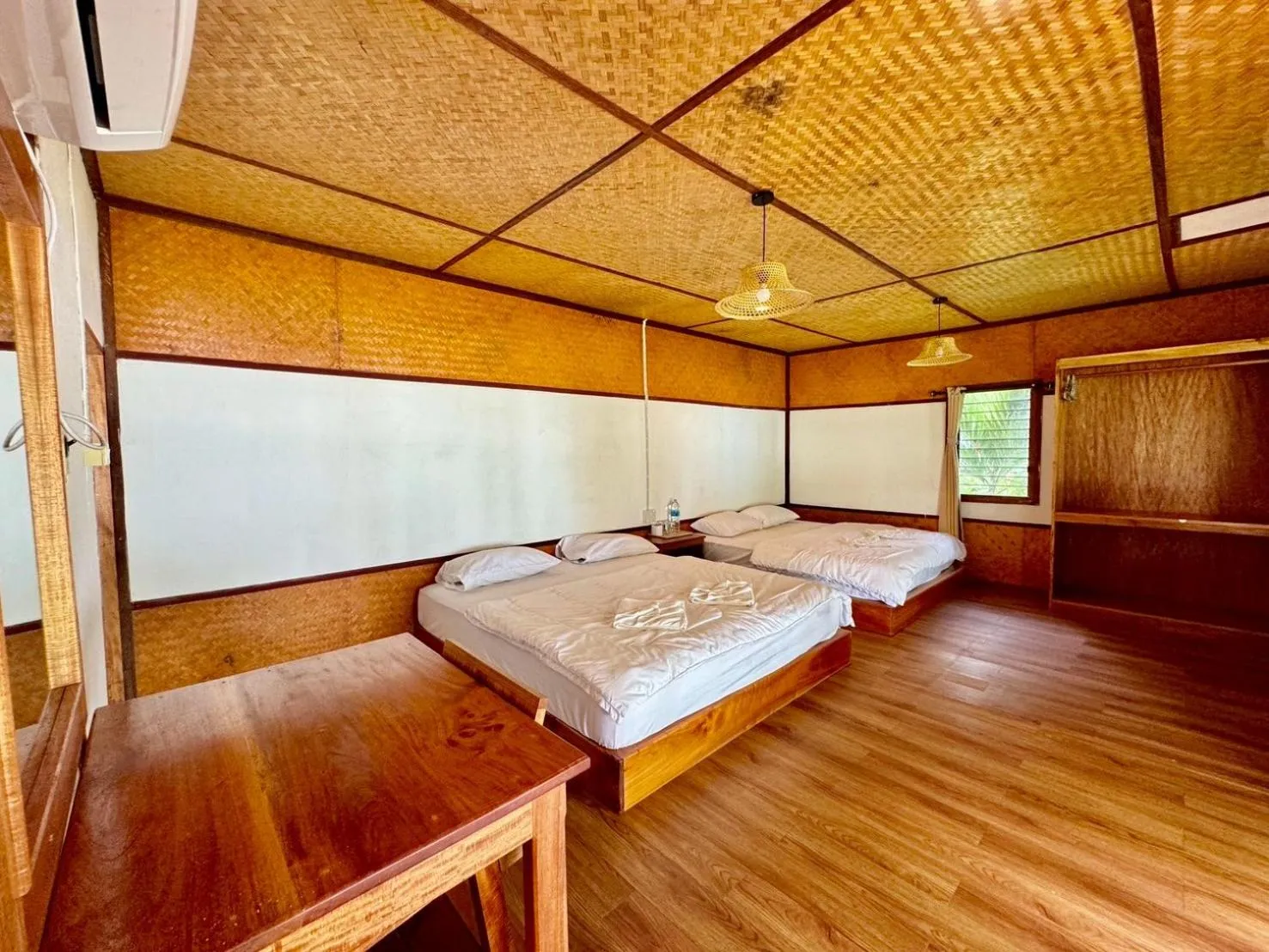 Bed in Libong Beach Resort