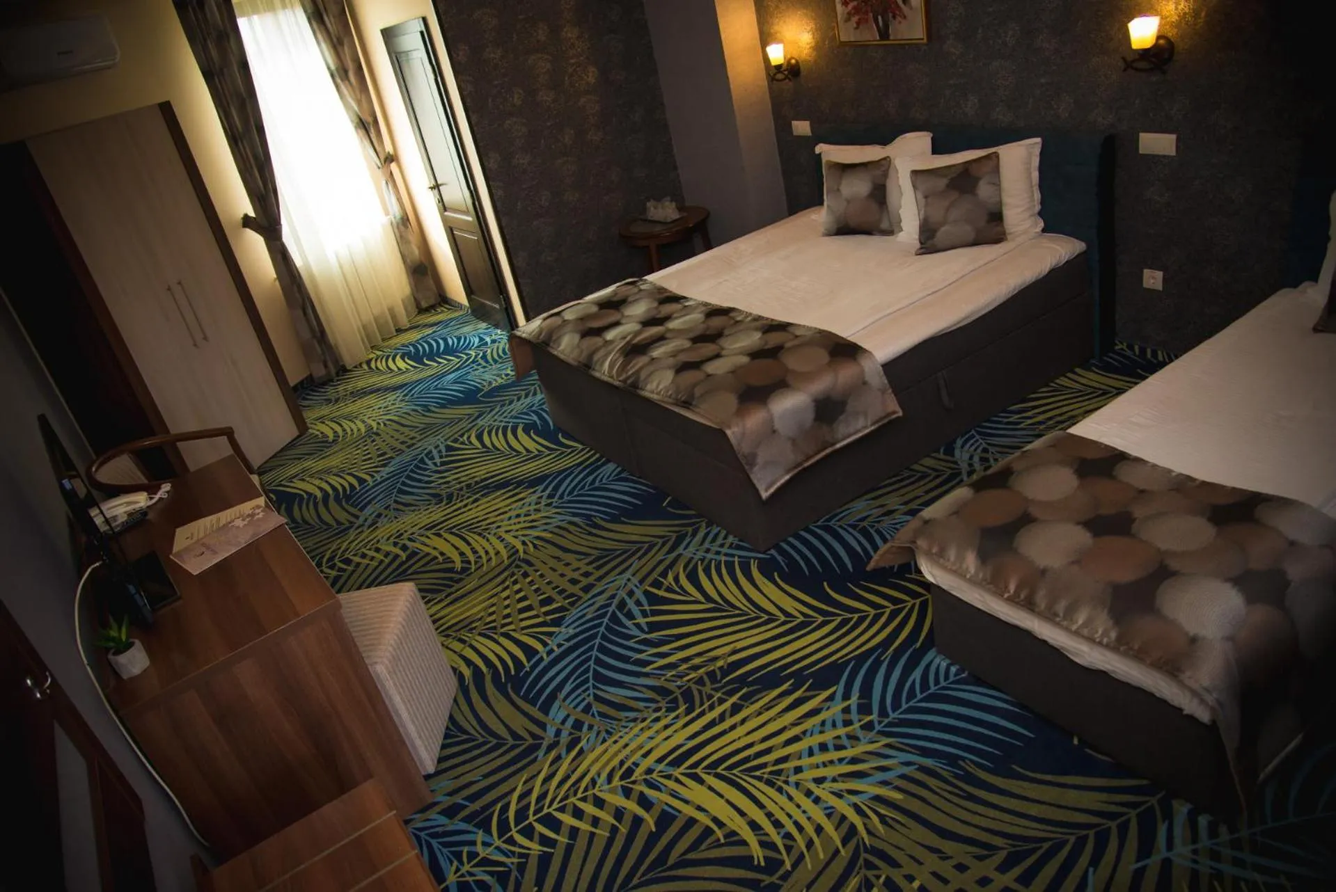 Bed in Hotel Stefani