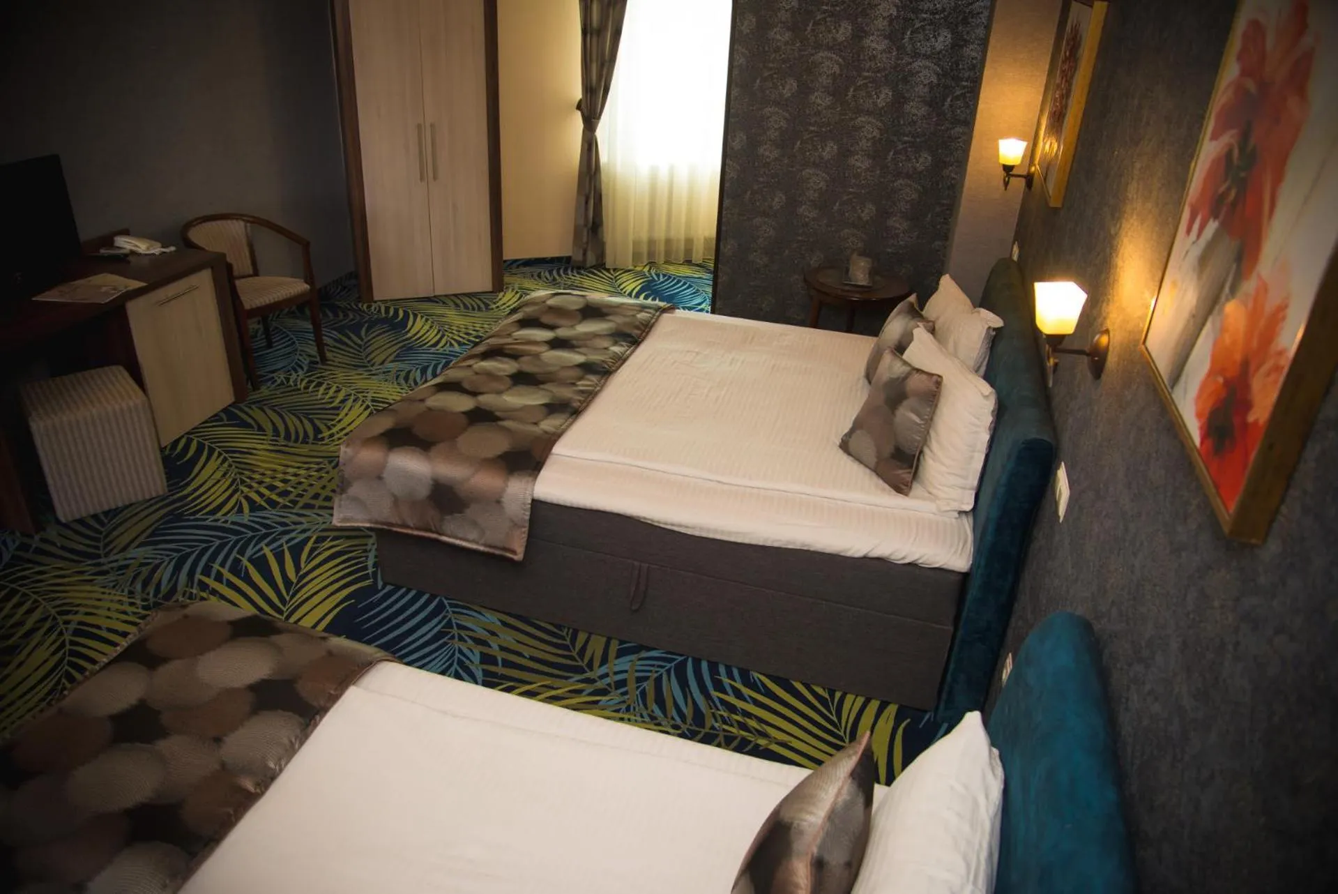 Bed in Hotel Stefani