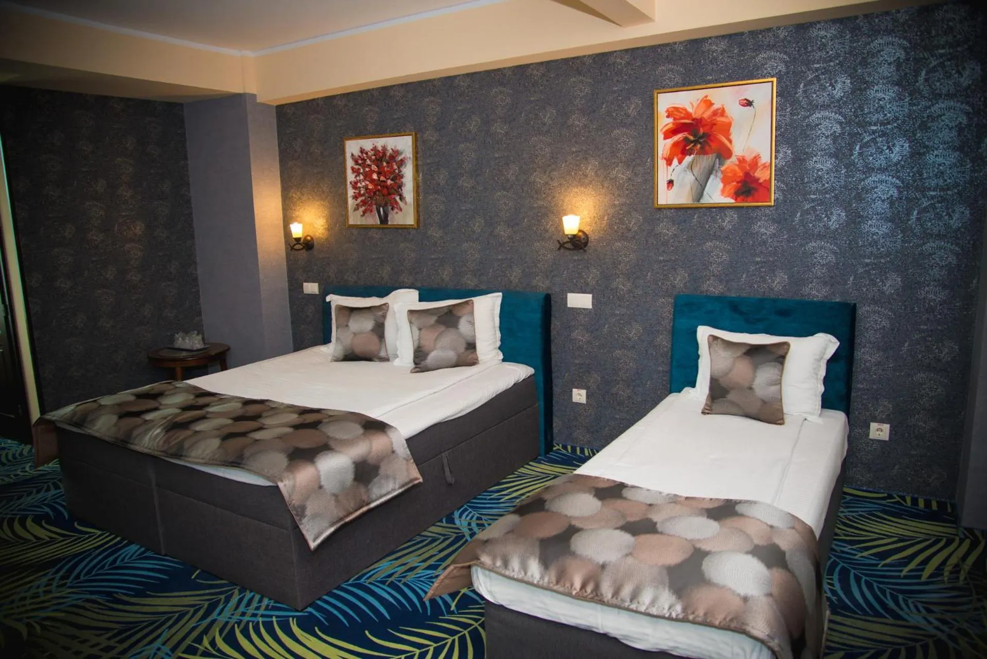 Bed in Hotel Stefani