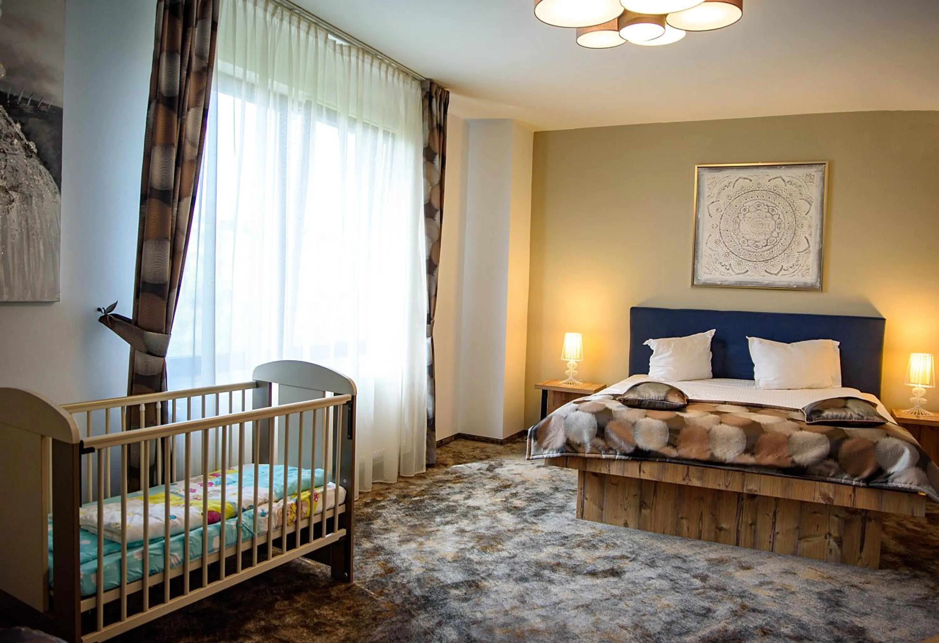 Bed in Hotel Stefani