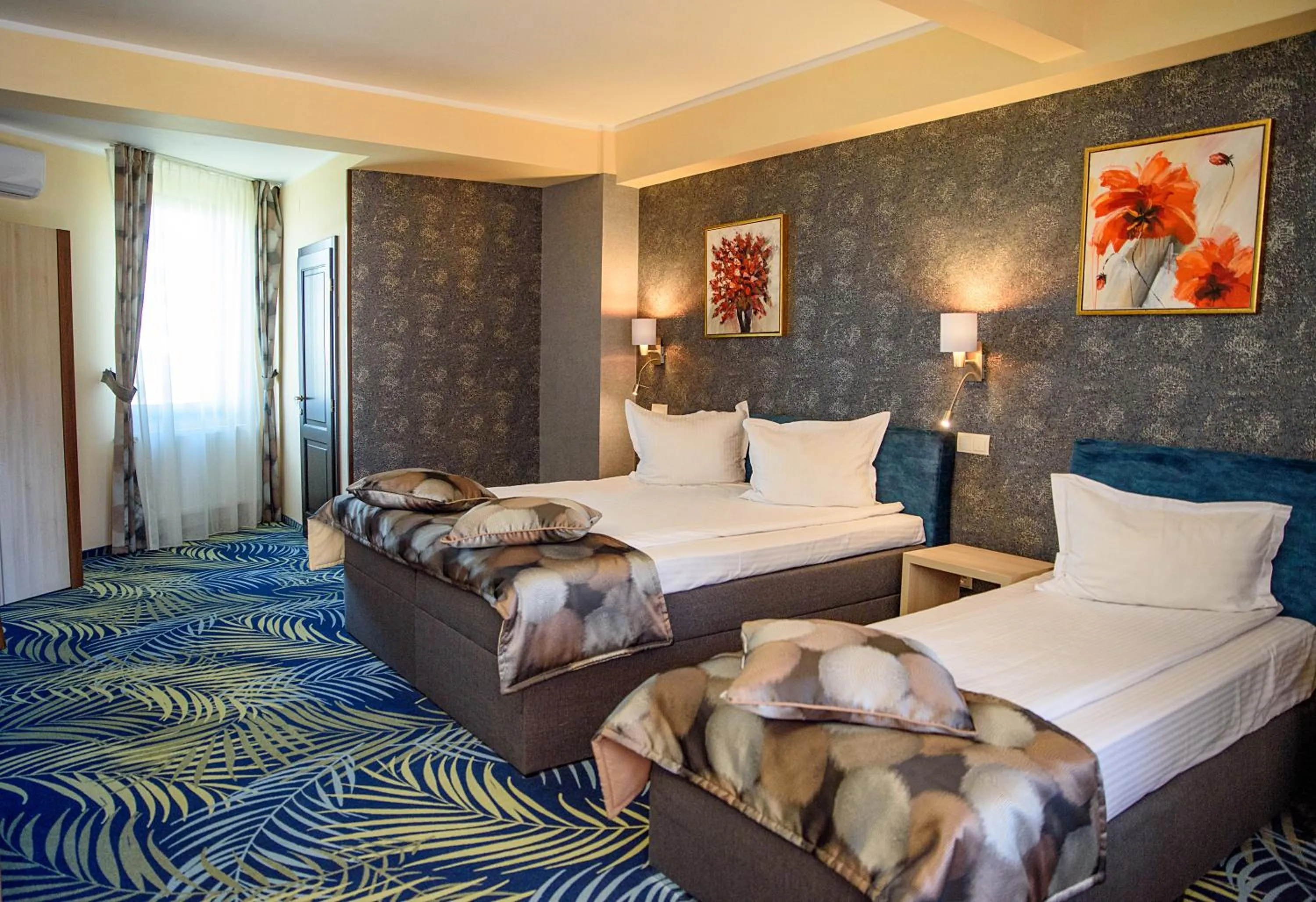 Bed in Hotel Stefani