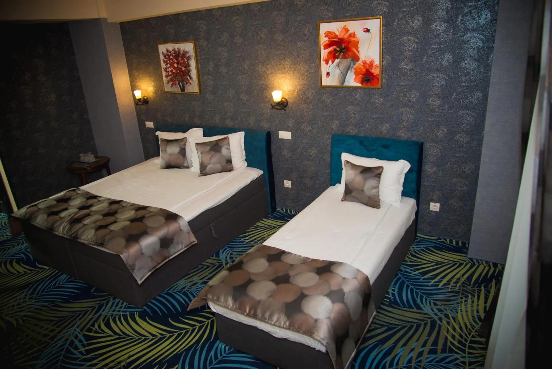 Bed in Hotel Stefani