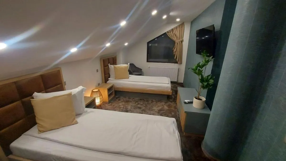 Bed in Hotel Stefani