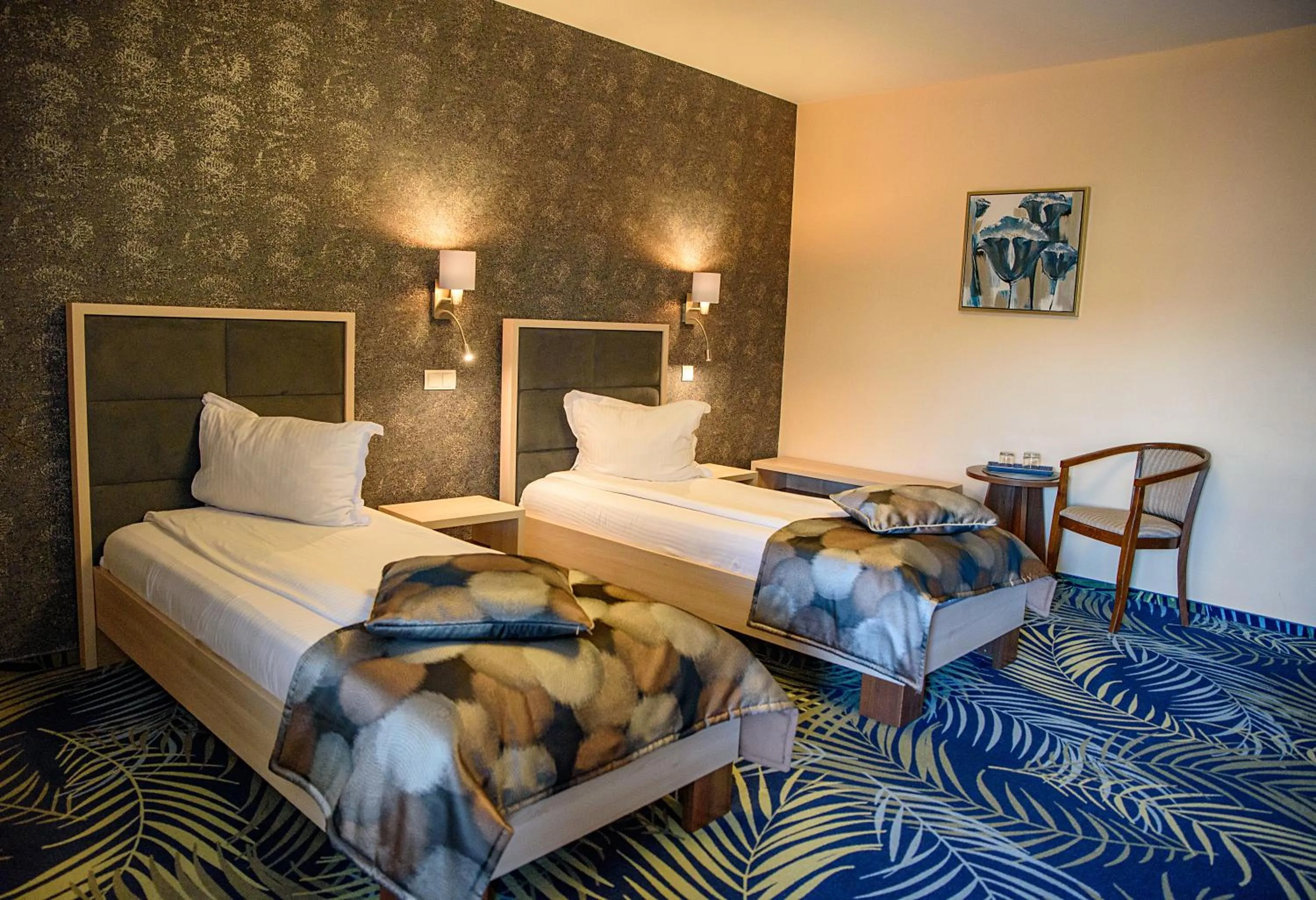 Bed in Hotel Stefani