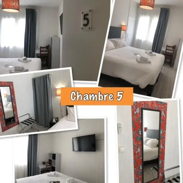 Double or Twin Room with Shower in Le Crist'Al, hôtel climatisé, front de mer, proche du centre ville, et solution de restauration Double or Twin Room with Shower in Le Crist'Al, hôtel climatisé, front de mer, proche du centre ville, et solution de restauration