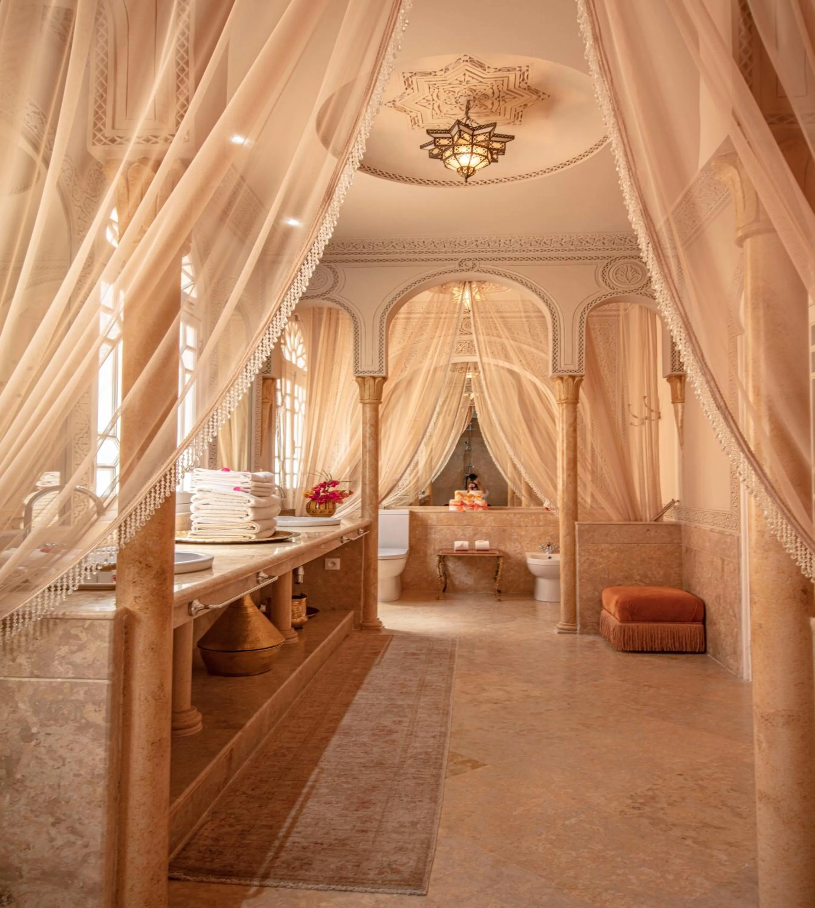 Bathroom, Bed in Riad Dar El Malaika