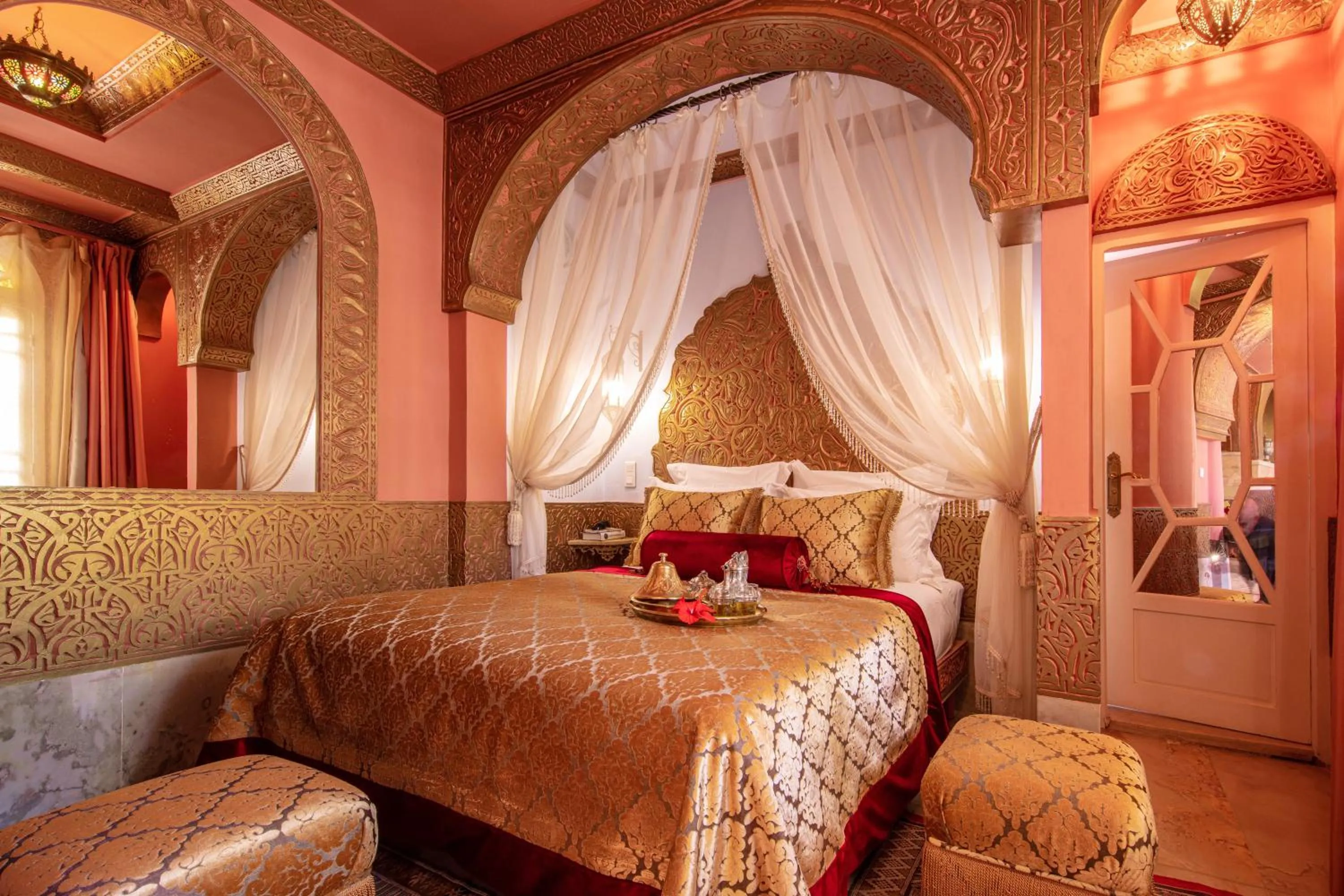 Bed in Riad Dar El Malaika