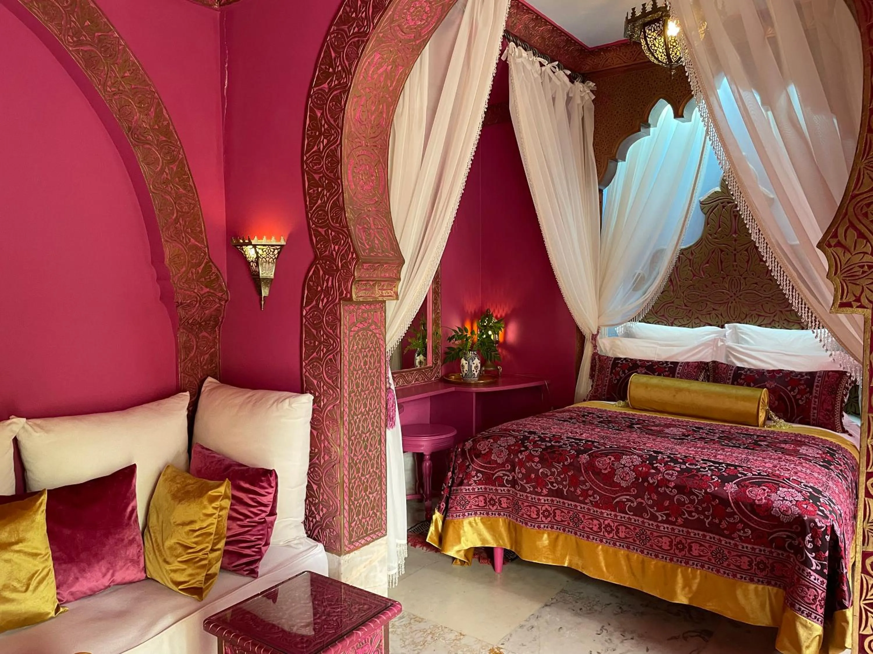Bed in Riad Dar El Malaika