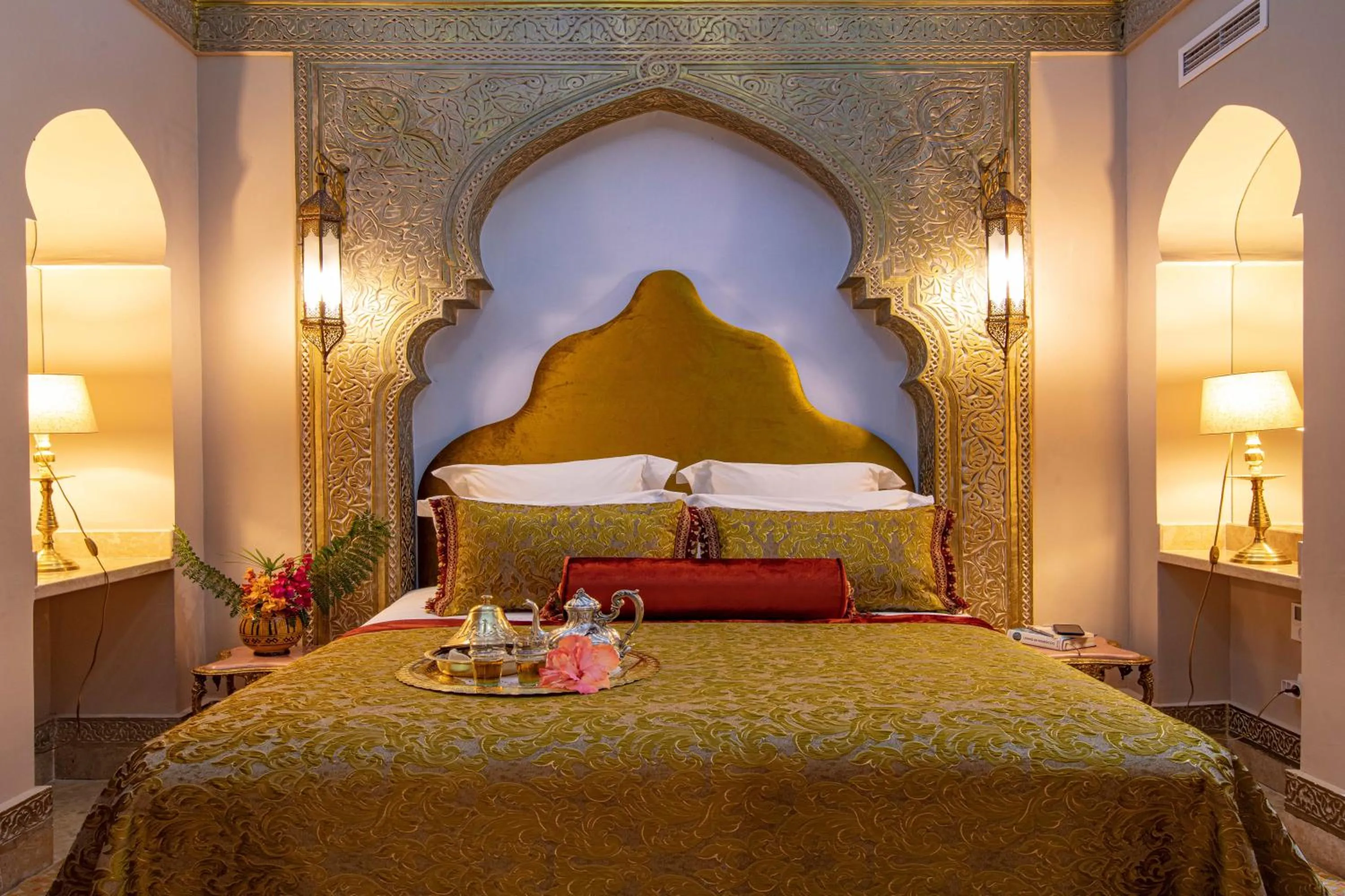 Bed in Riad Dar El Malaika