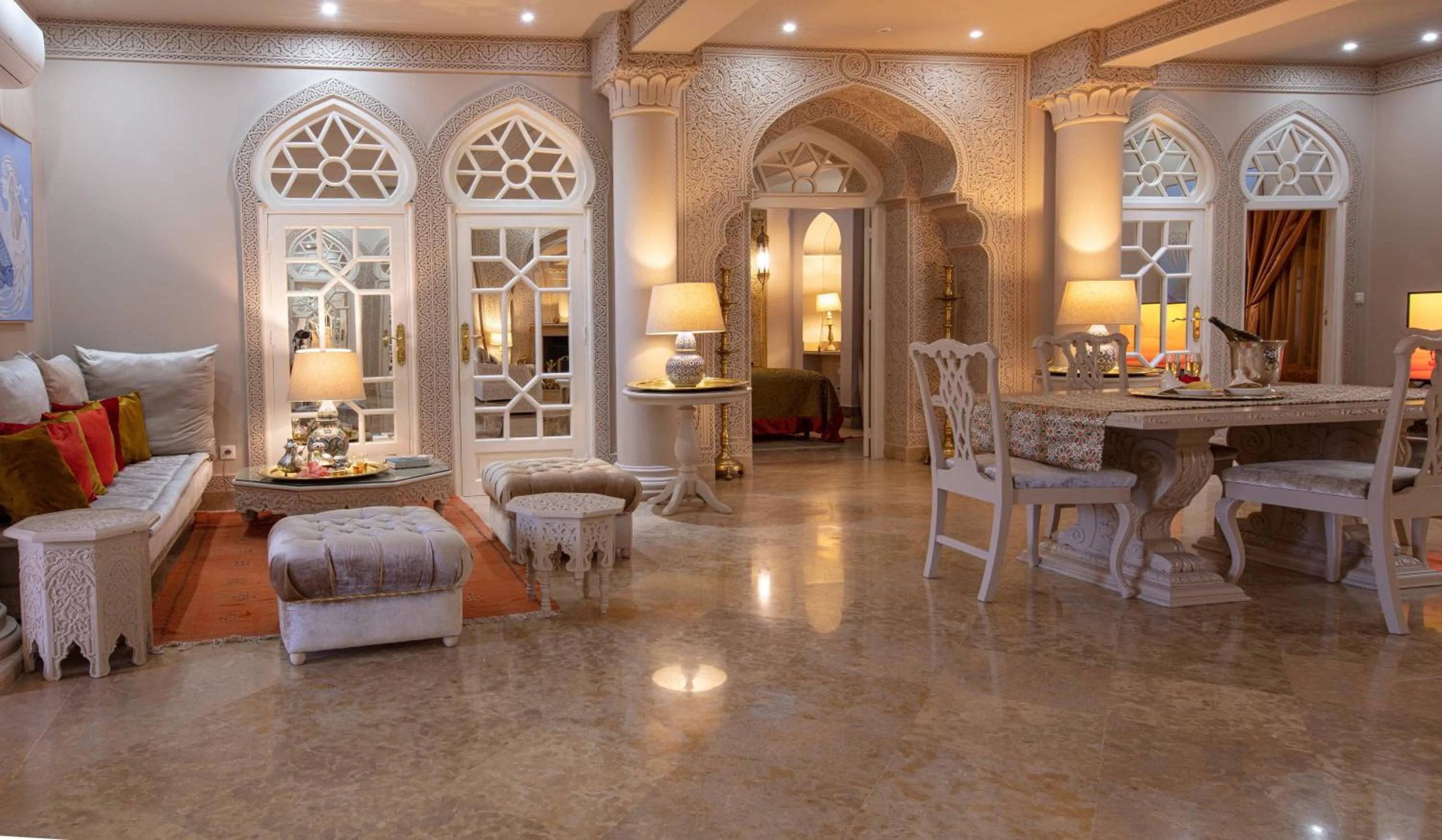 Living room in Riad Dar El Malaika