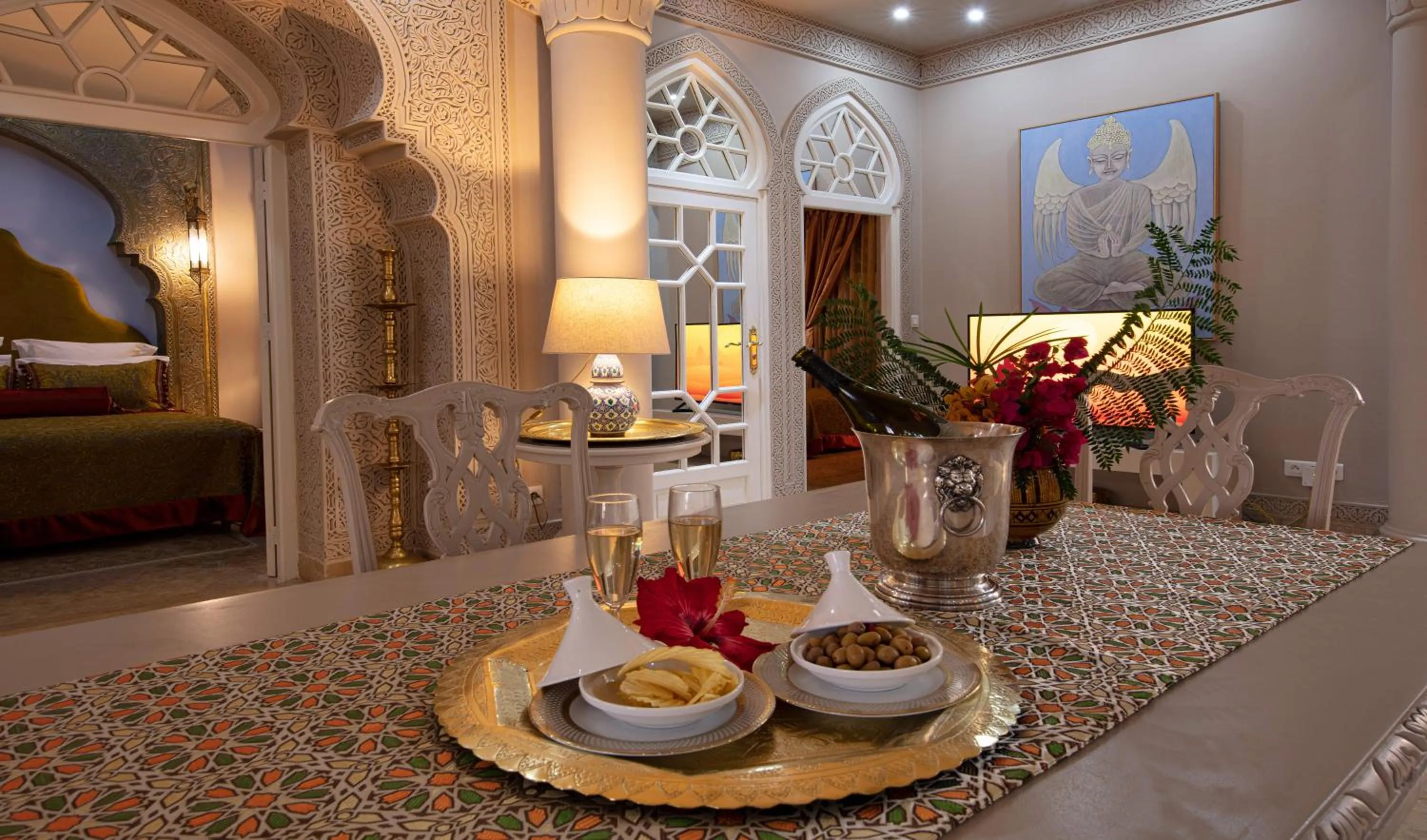 Dining area in Riad Dar El Malaika