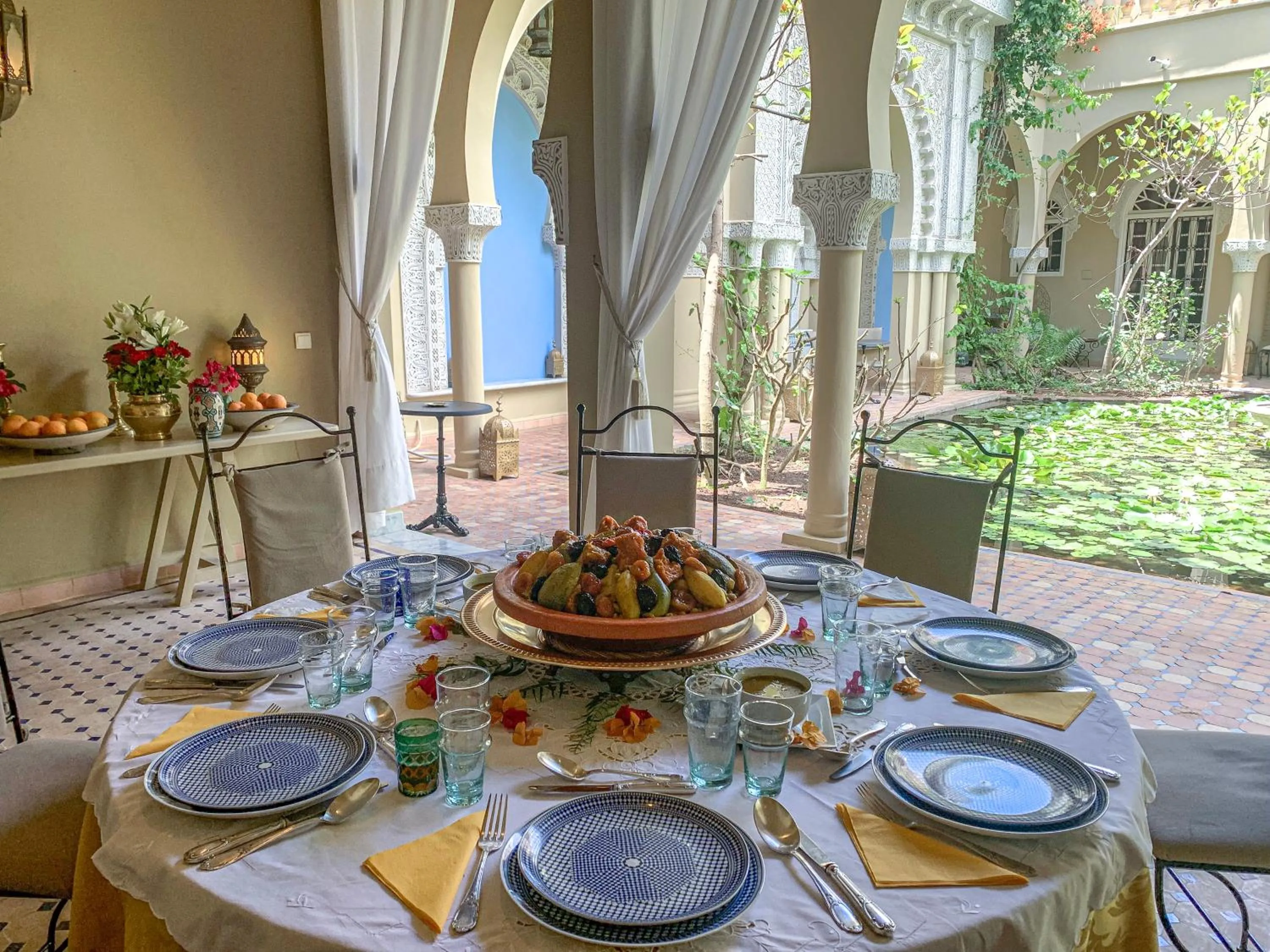 Dining area in Riad Dar El Malaika