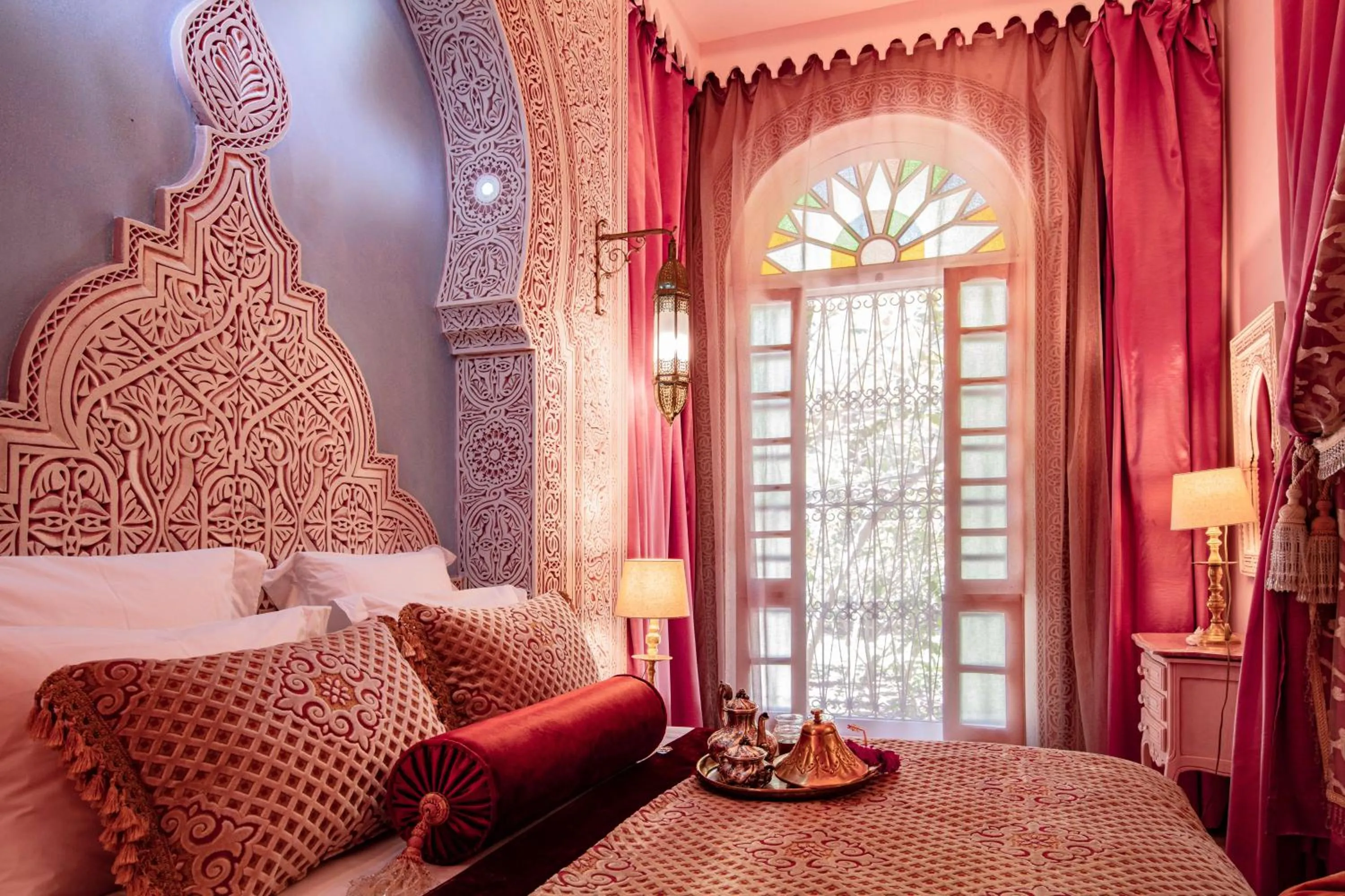 Bed in Riad Dar El Malaika